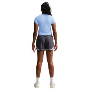 Nike Women's Swift Dri-FIT Seamless Short Sleeve Fitted Running Top - Light Blue/Grey - LIGHT BLUE/GREY