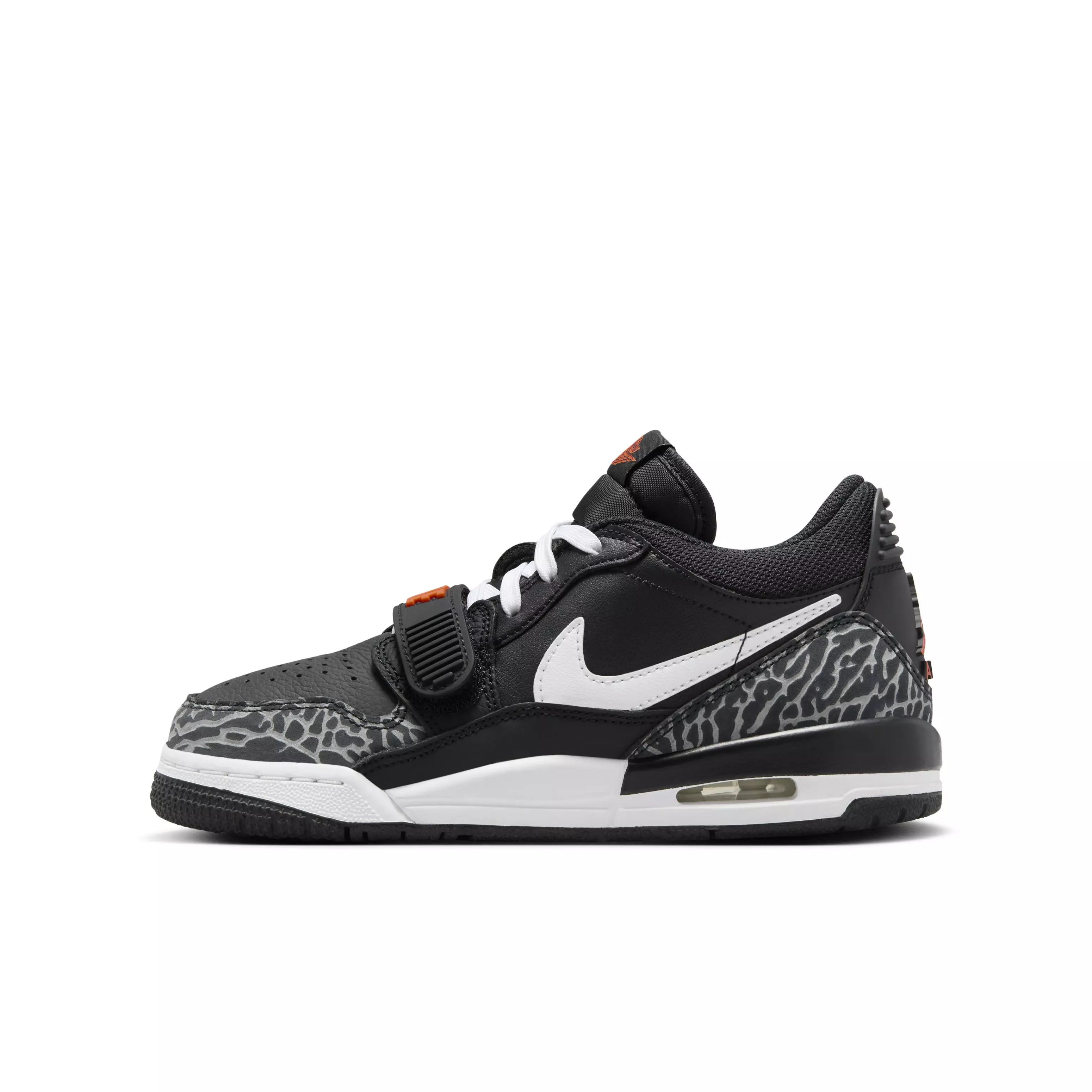 Jordan Air Legacy 312 Low "Black/Wolf Grey/Safety Orange/White" Grade School Boys' Shoe - BLACK/GREY/ORANGE/WHITE