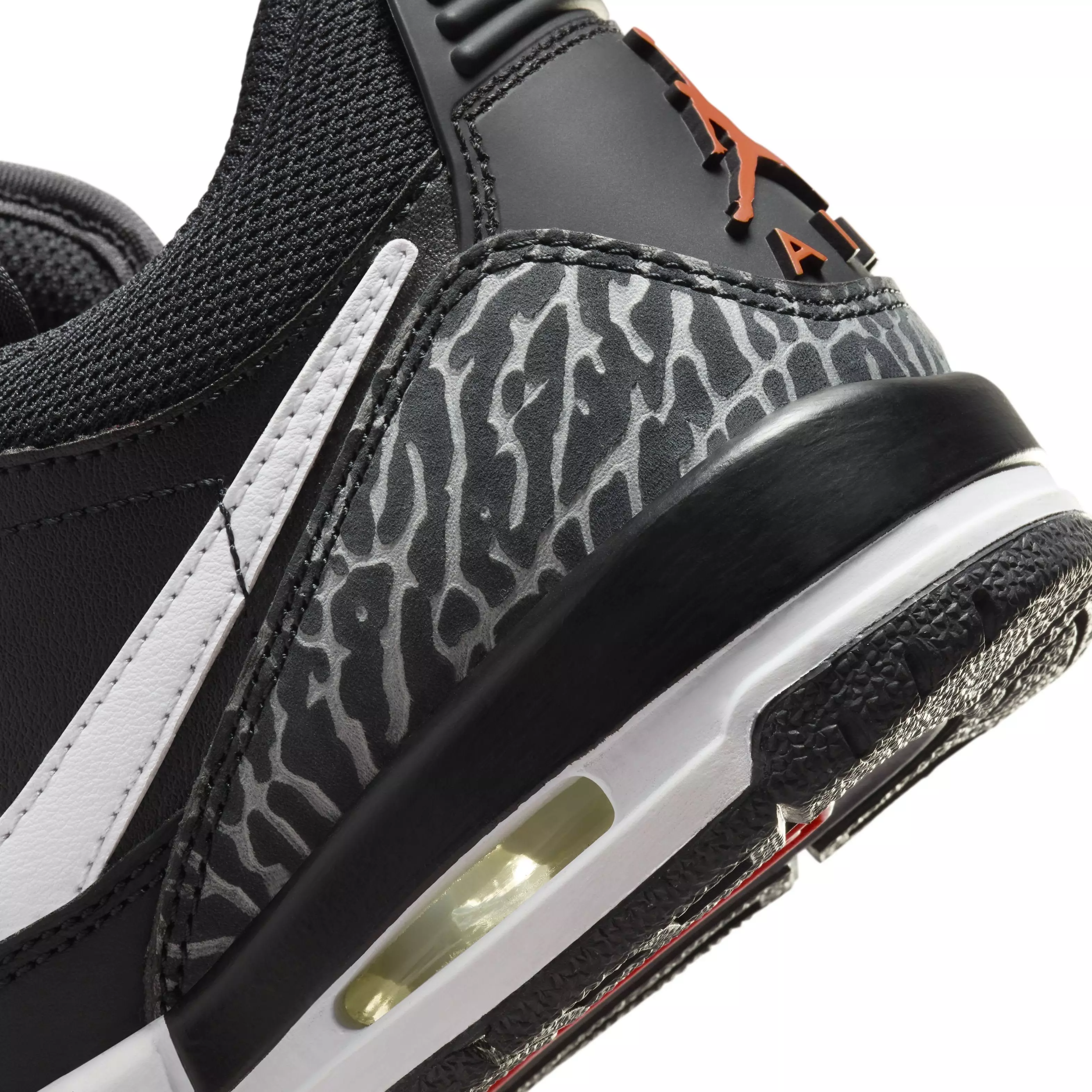 Jordan Air Legacy 312 Low "Black/Wolf Grey/Safety Orange/White" Grade School Boys' Shoe - BLACK/GREY/ORANGE/WHITE
