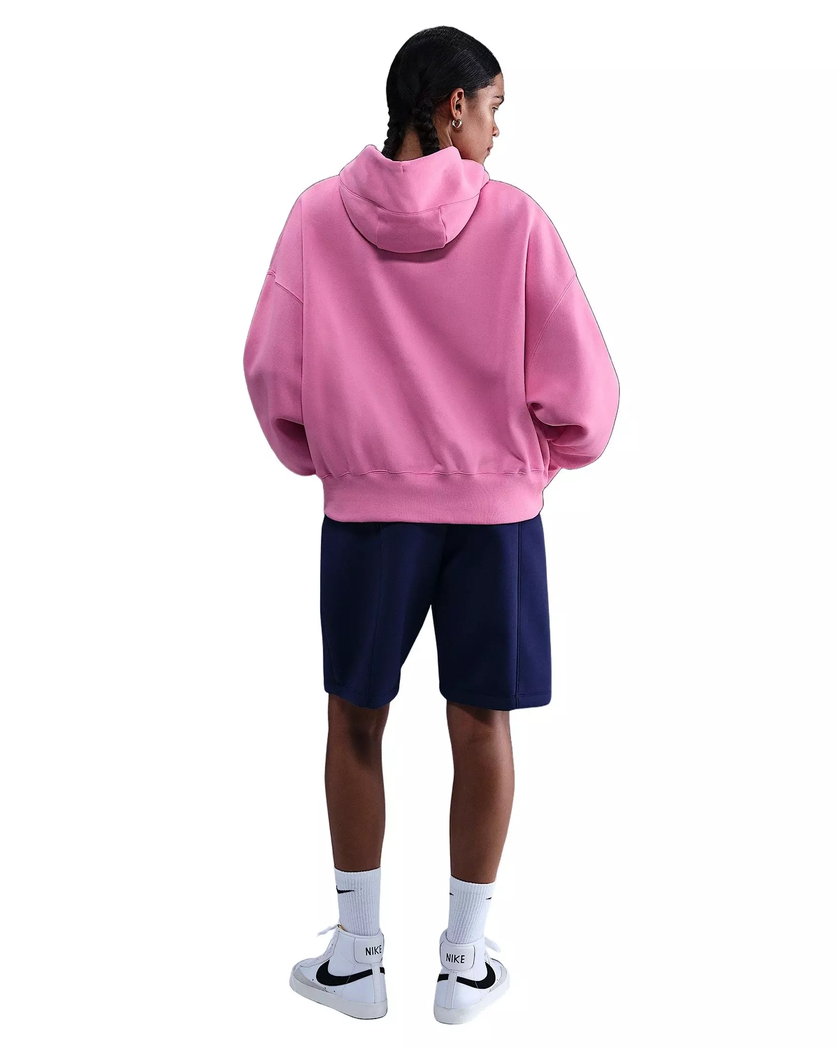 Nike Women's Sportswear Phoenix Fleece Over-Oversized Pullover Hoodie - Pink - PINK