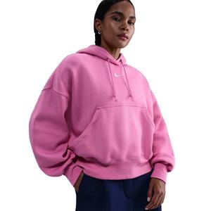 Nike Women's Sportswear Phoenix Fleece Over-Oversized Pullover Hoodie -Pink