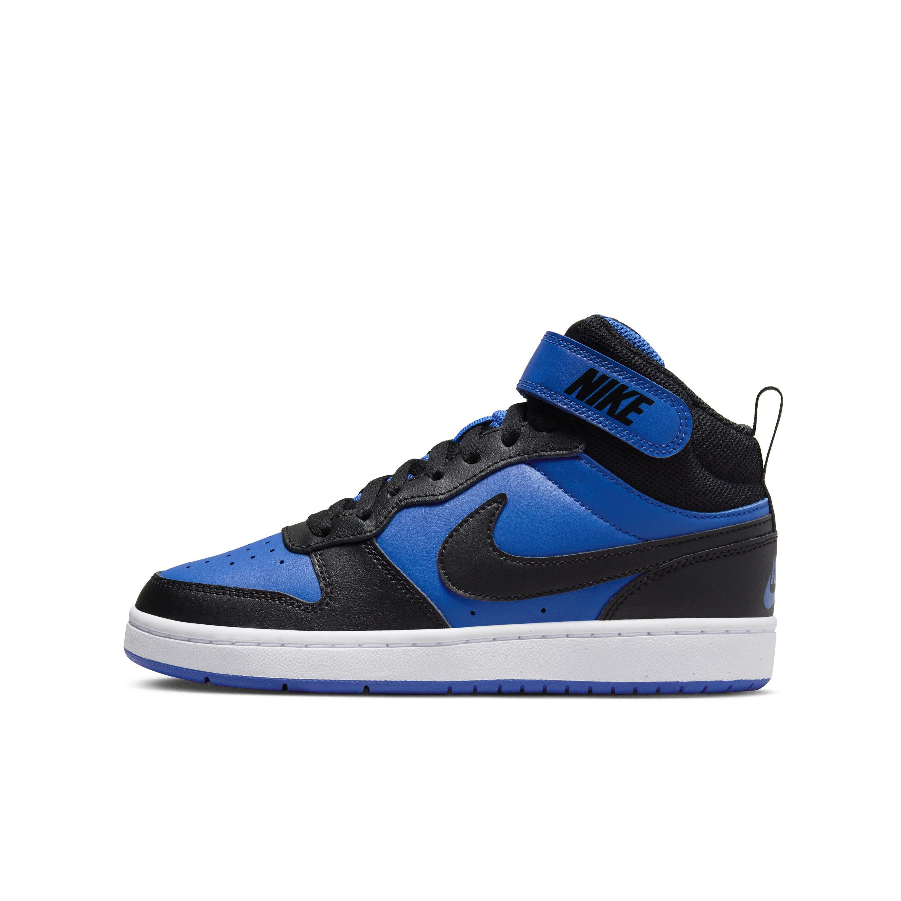 Nike Court Borough Mid 2 Grade School Boys' "Game Royal/White/Black" Shoe