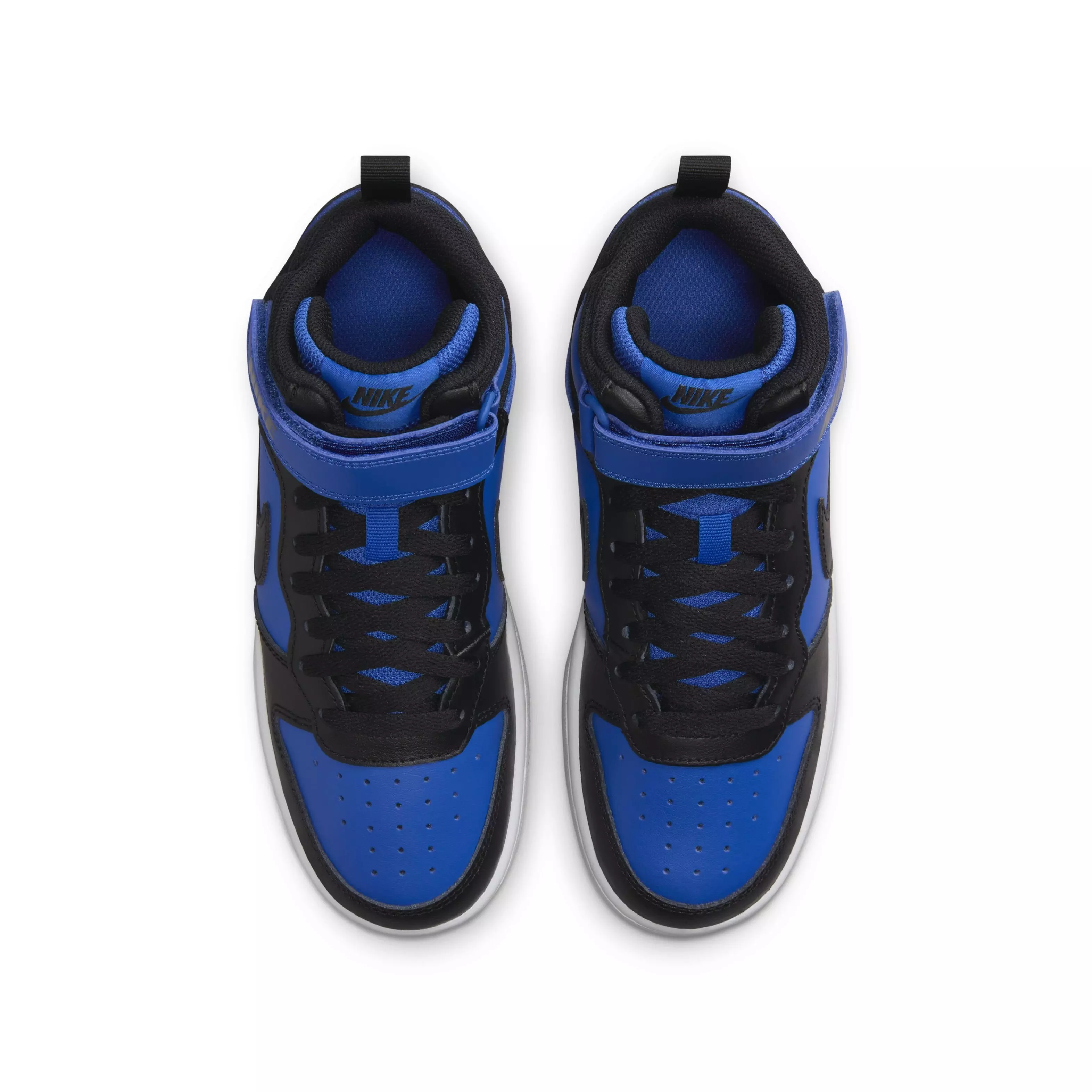 Nike Court Borough Mid 2 "Game Royal/White/Black" Grade School Boys' Shoe - ROYAL/WHITE/BLACK