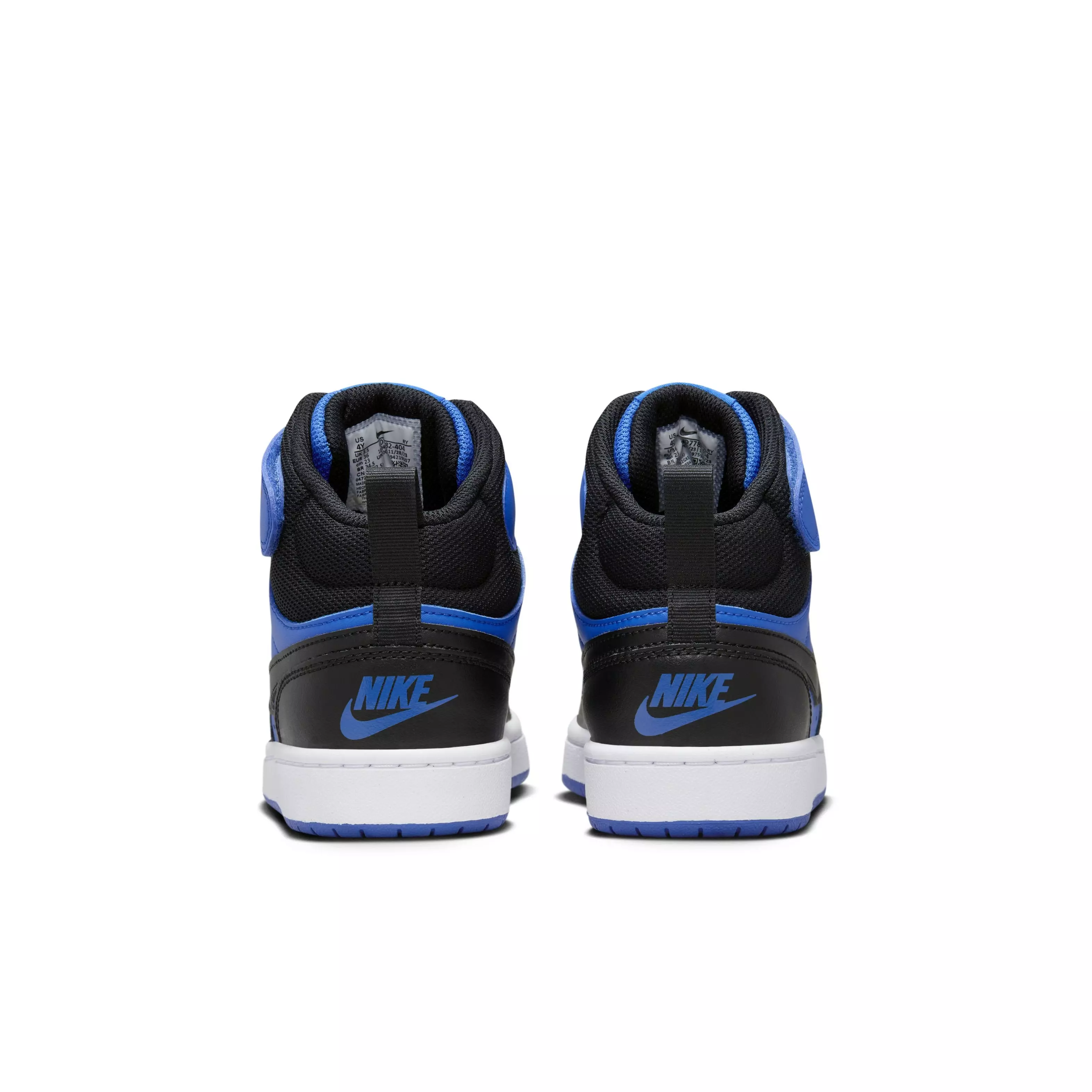 Nike Court Borough Mid 2 "Game Royal/White/Black" Grade School Boys' Shoe - ROYAL/WHITE/BLACK