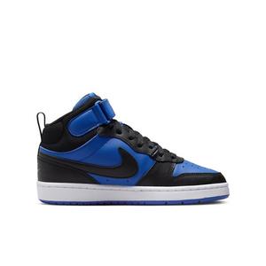 Nike Court Borough Mid 2 "Game Royal/White/Black" Grade School Boys' Shoe