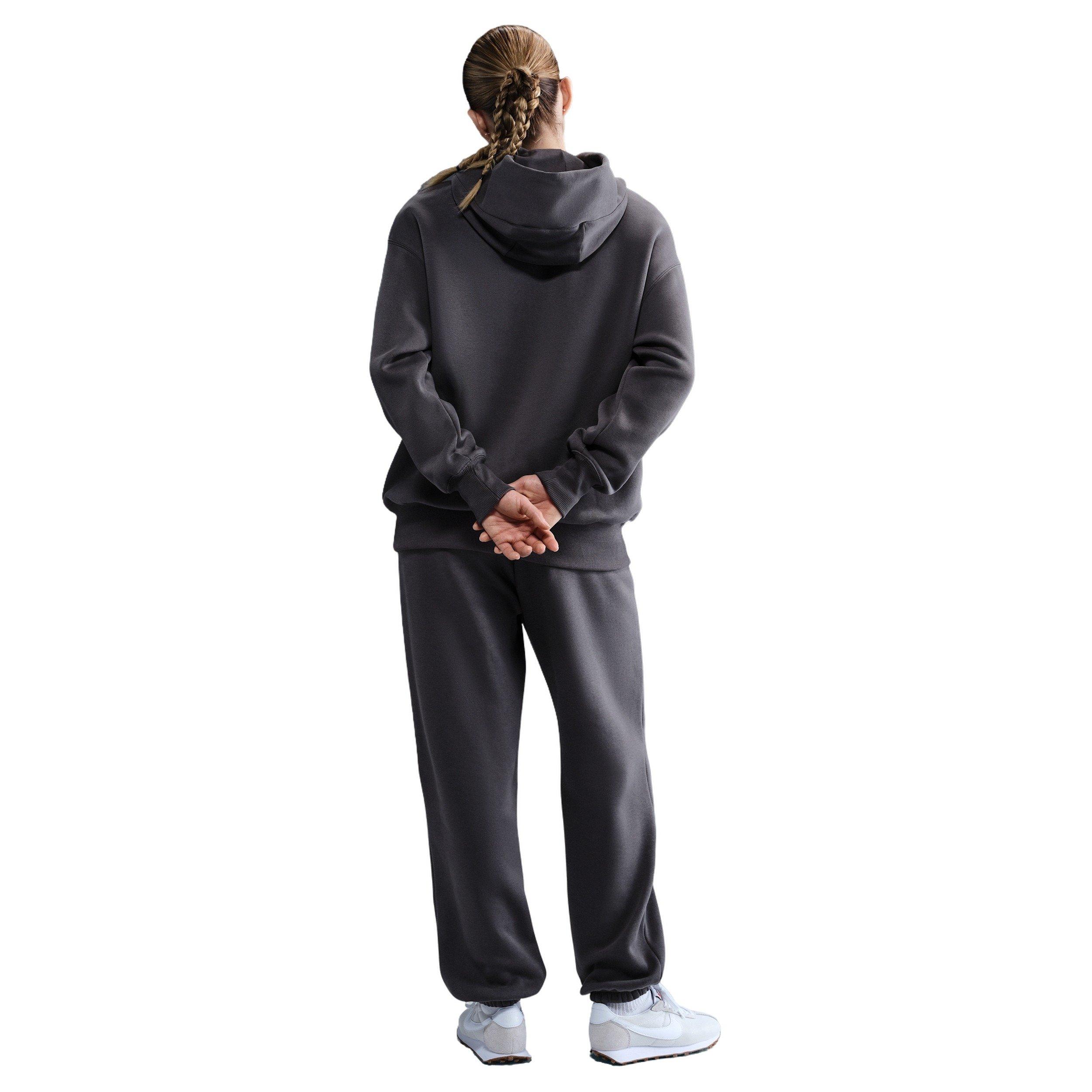 Nike Women's Sportswear Phoenix Fleece Oversized Pullover Hoodie -Grey - GREY Thumbnail View 5