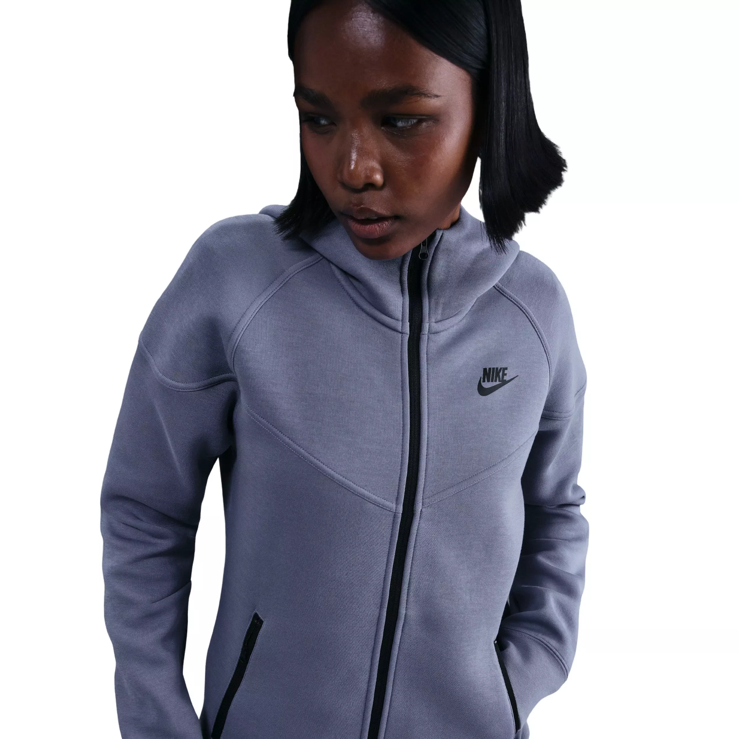 Nike Women's Sportswear Tech Fleece Windrunner Full-Zip Jacket - Indigo - INDIGO