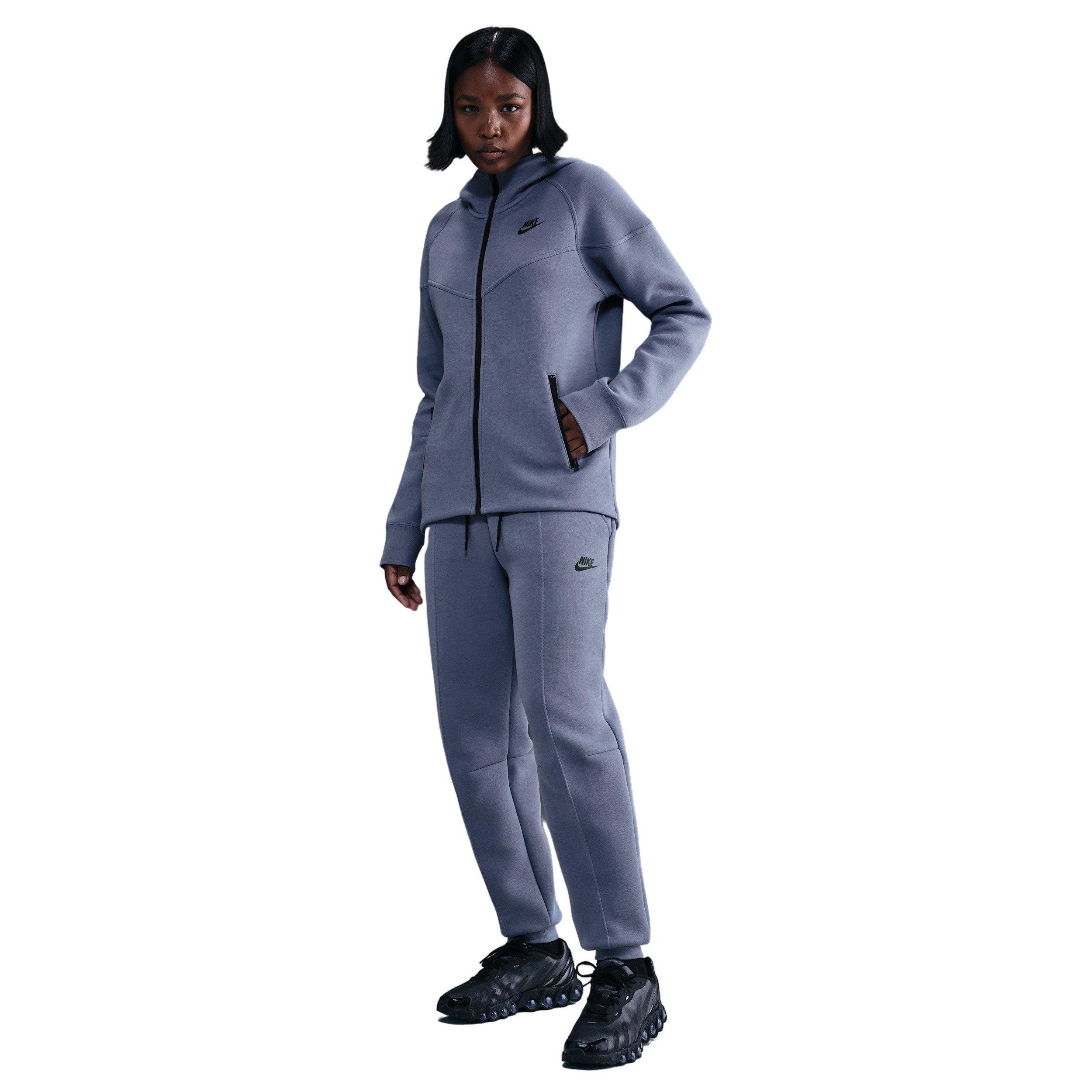 Nike Women's Sportswear Tech Fleece Windrunner Full-Zip Jacket -Indigo - INDIGO Thumbnail View 4