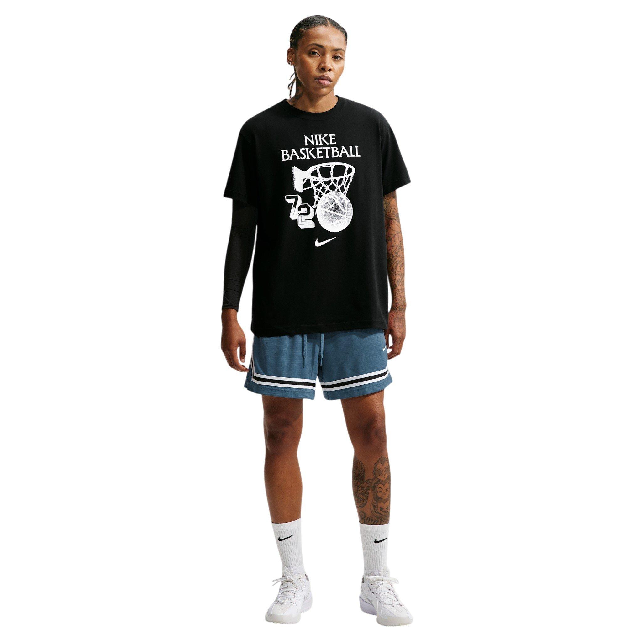 Nike Women's Move Dri-FIT Basketball Hoop T-Shirt - Black - BLACK Thumbnail View 4