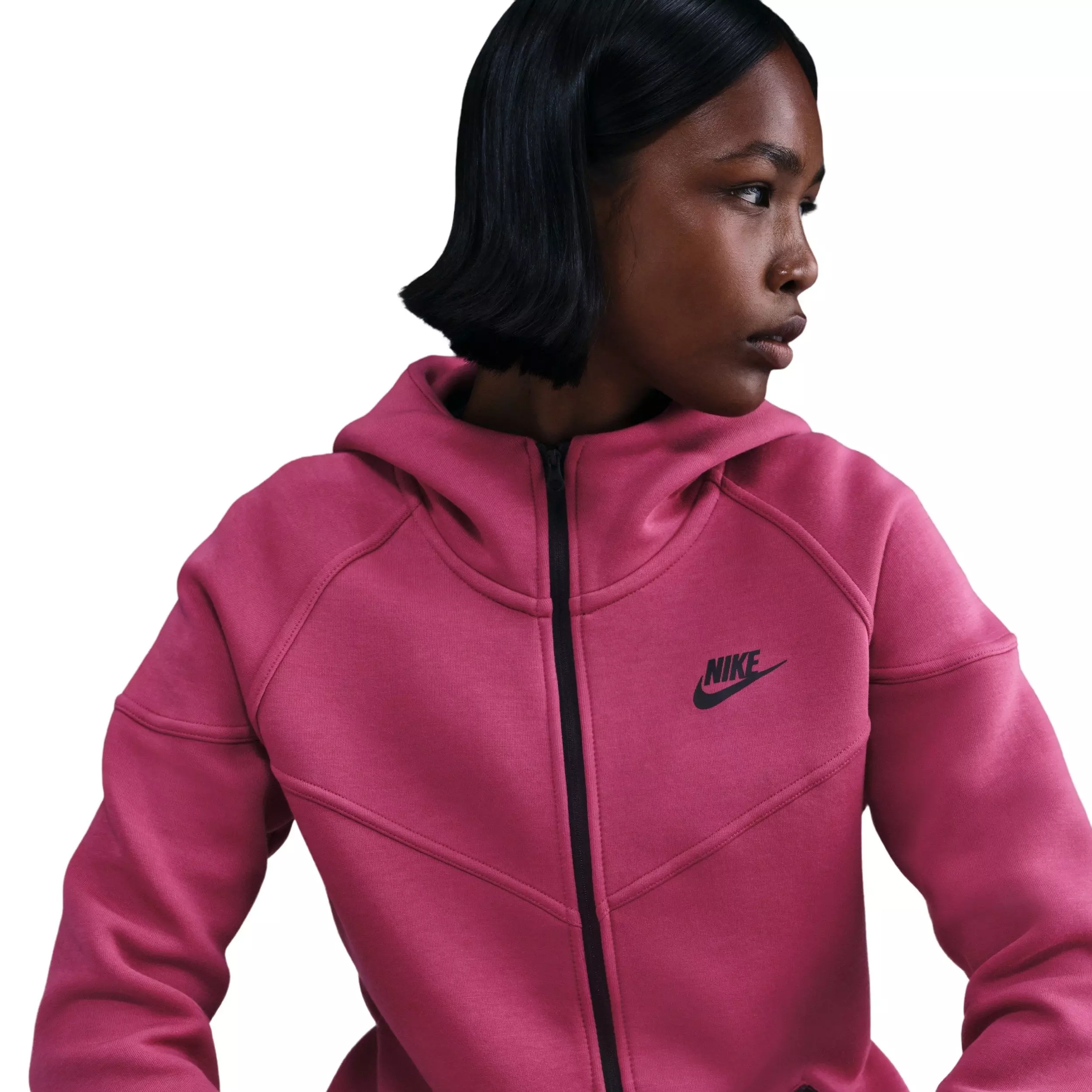 Nike Women's Sportswear Tech Fleece Windrunner Full-Zip Jacket - Beet Purple - BEET PURPLE
