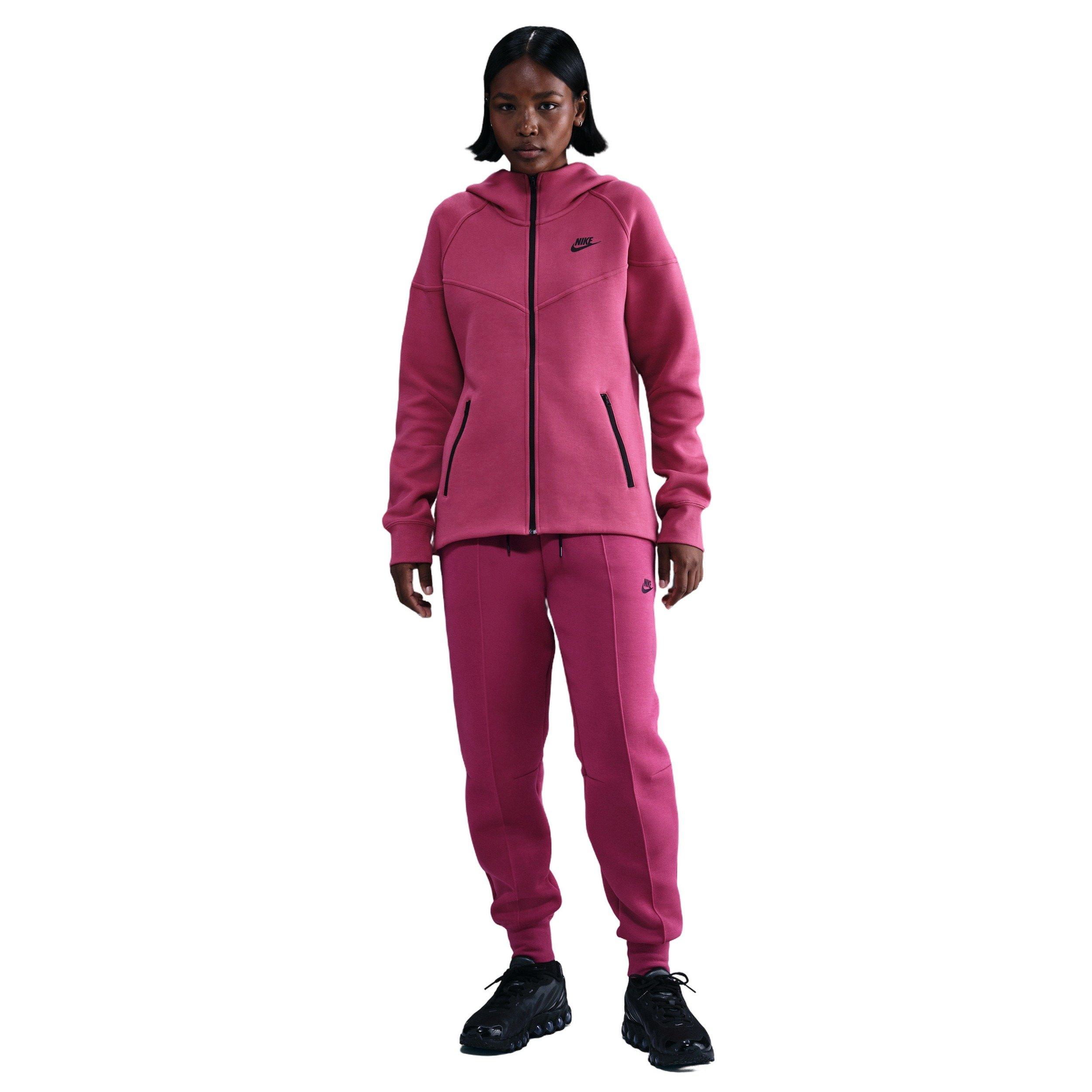 Nike Women's Sportswear Tech Fleece Windrunner Full-Zip Jacket -Beet Purple - BEET PURPLE Thumbnail View 4