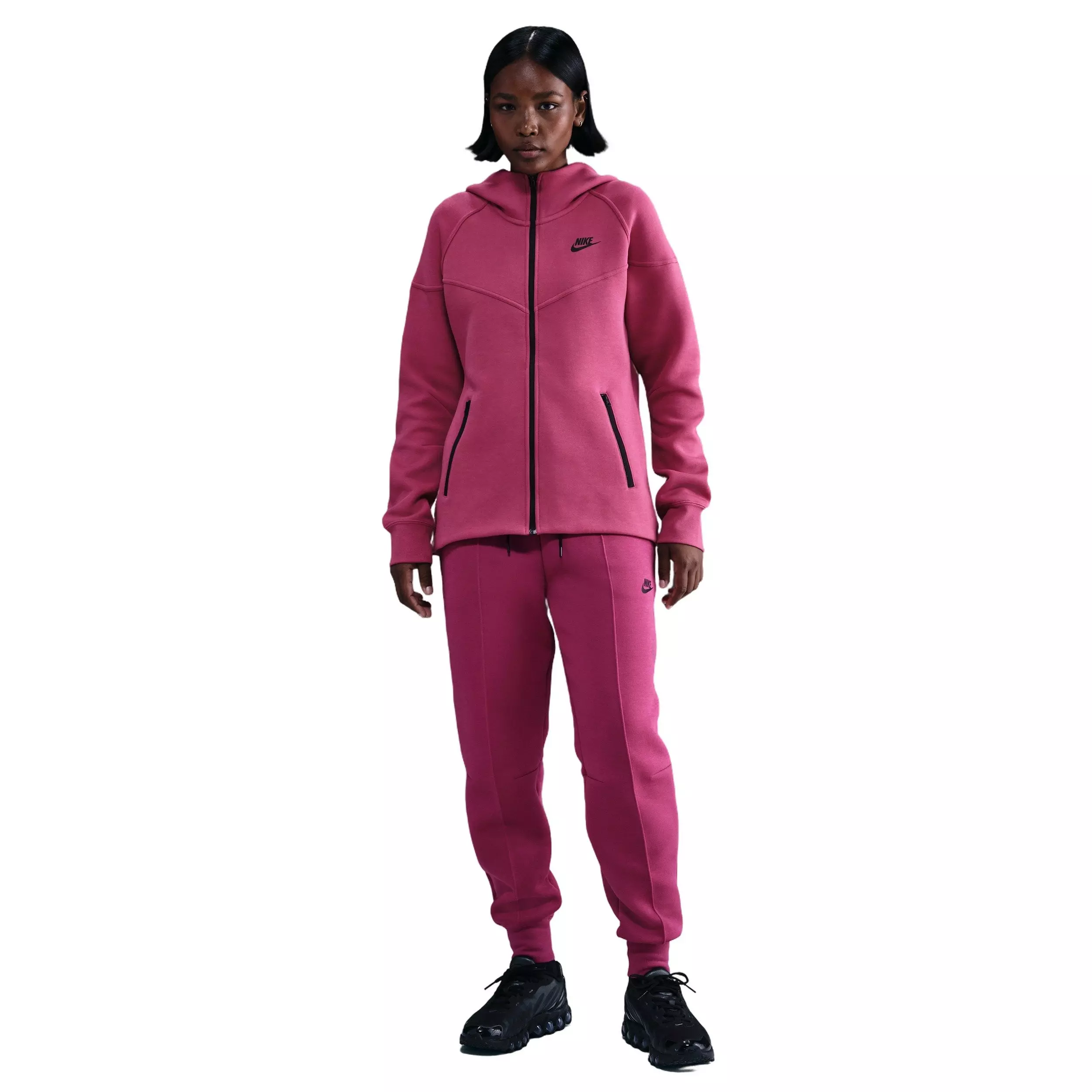 Nike Women's Sportswear Tech Fleece Windrunner Full-Zip Jacket -Beet Purple - BEET PURPLE