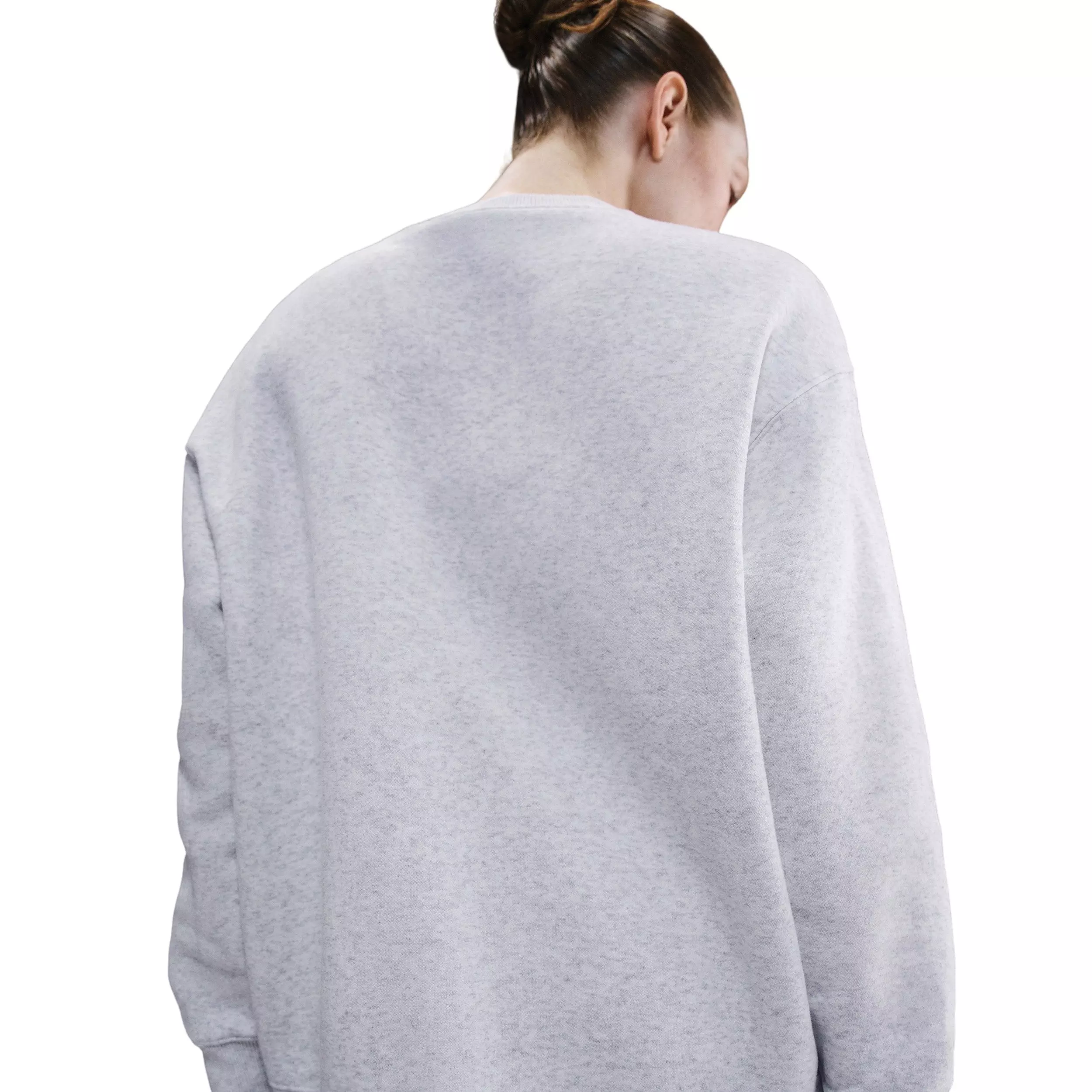 Nike Women's Sportswear Phoenix Fleece Oversized Crew-Neck Sweatshirt -Birch Heather - BIRCH HEATHER