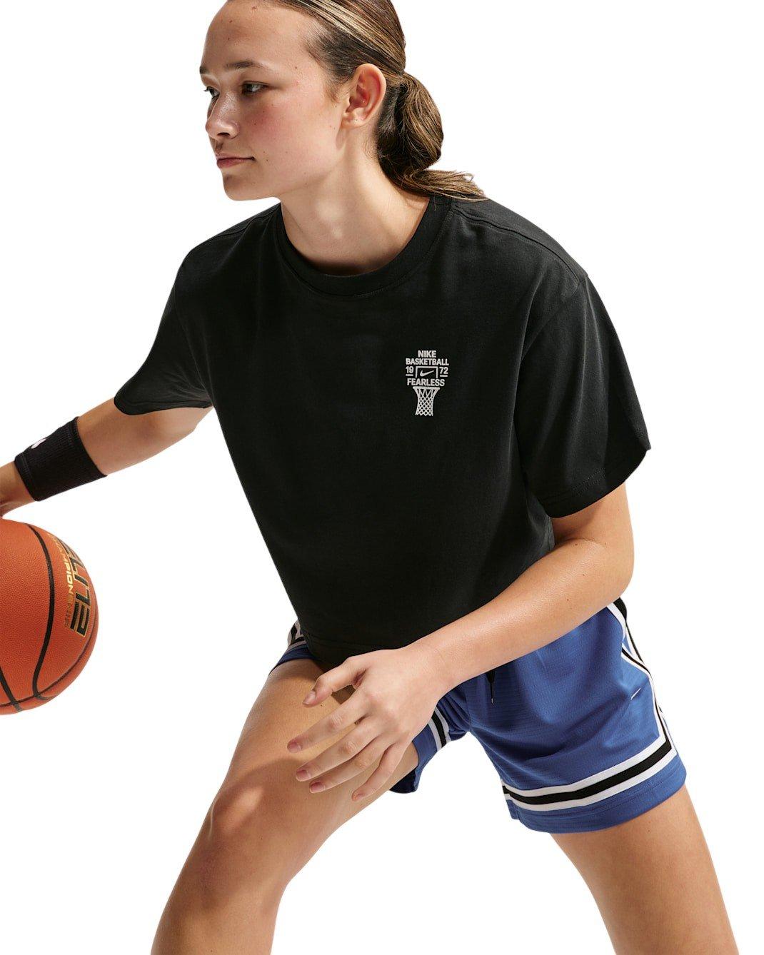 Nike Women's Move Dri-FIT Basketball T-Shirt - Black - BLACK Thumbnail View 3