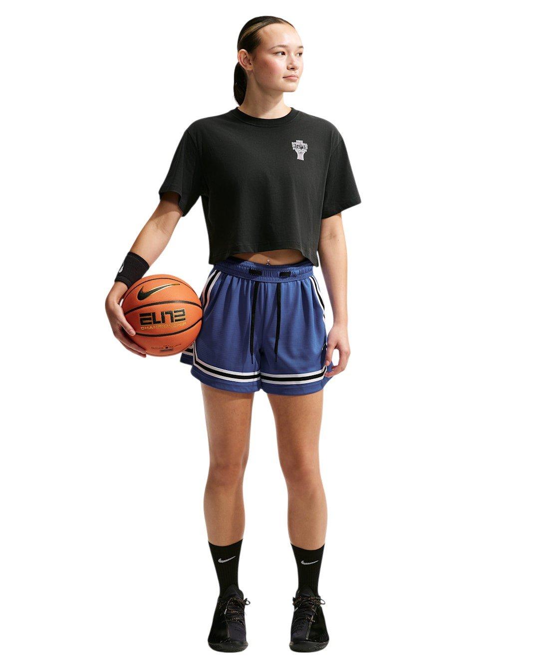 Nike Women's Move Dri-FIT Basketball T-Shirt - Black - BLACK Thumbnail View 4