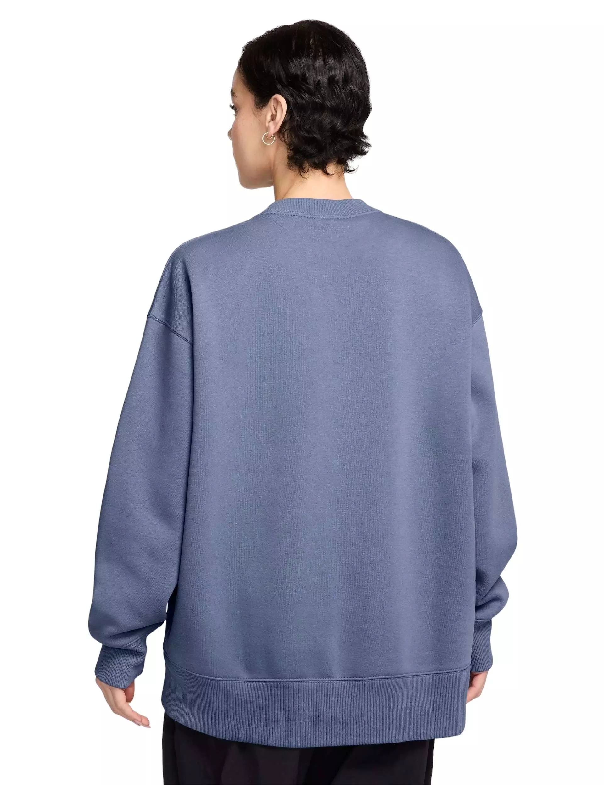Nike Women's Sportswear Phoenix Fleece Oversized Crew-Neck Sweatshirt - Indigo - INDIGO