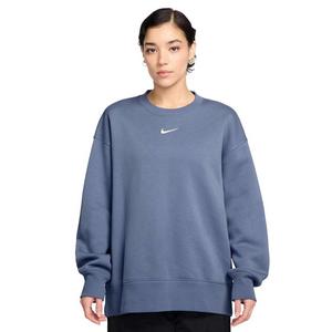 Nike Women's Sportswear Phoenix Fleece Oversized Crew-Neck Sweatshirt -Indigo