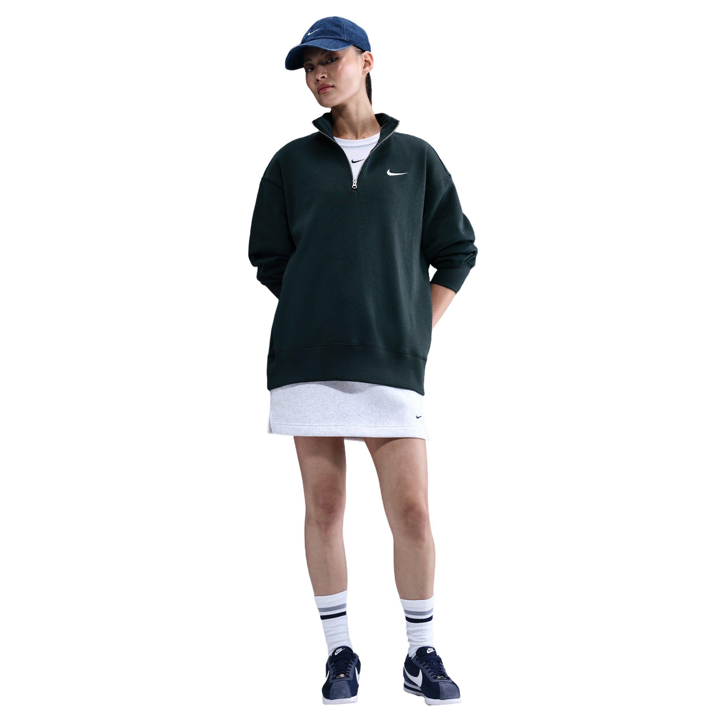 Nike Sportswear Phoenix Women's Oversized 1/4-Zip - Seaweed Green