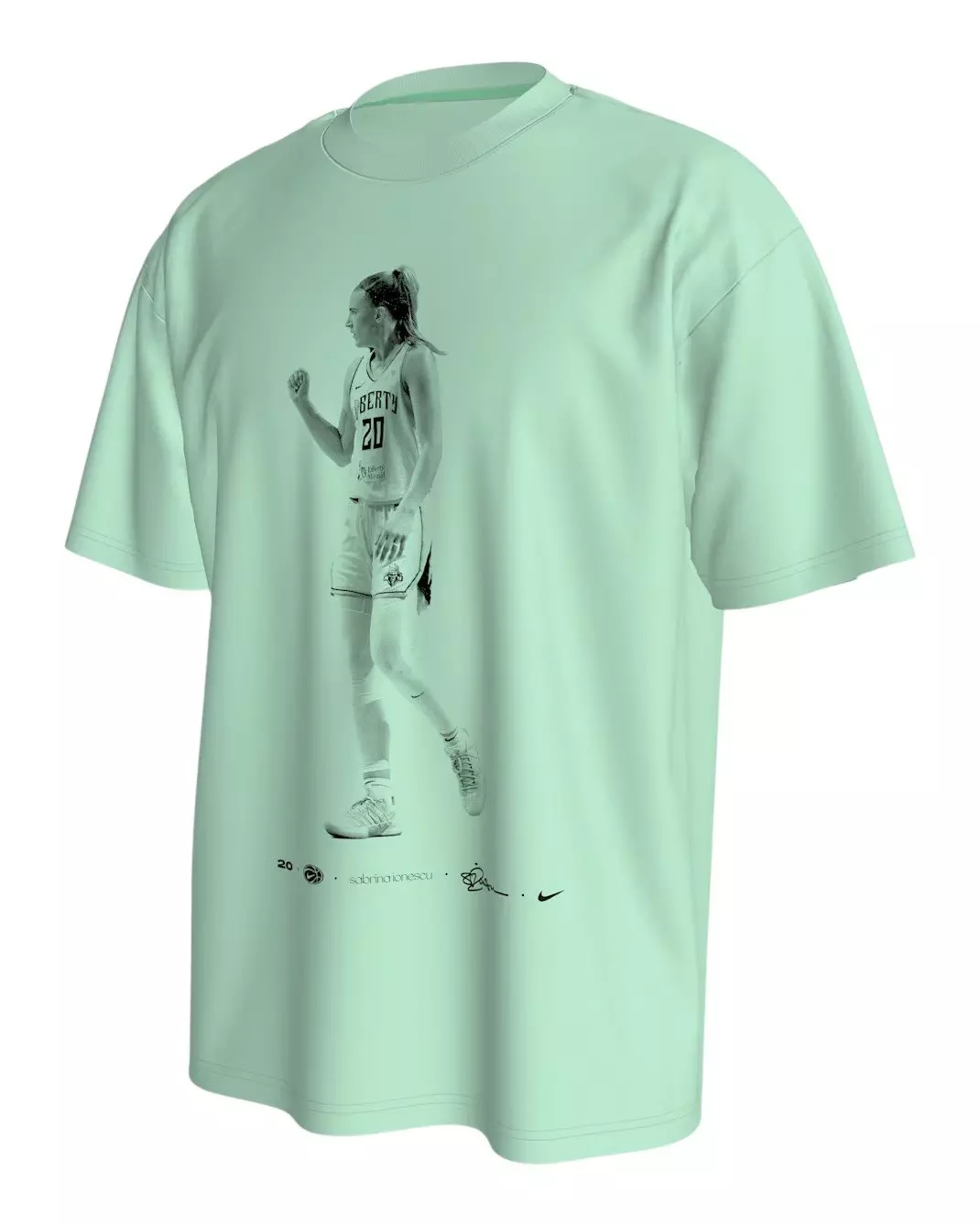 Nike Unisex Sabrina Dri-FIT Basketball T-Shirt - Mint - MINT