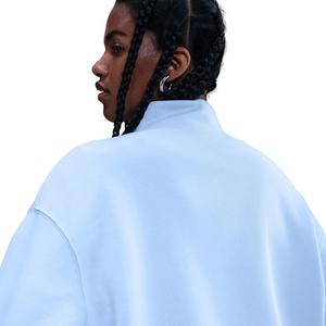 Nike Women's Sportswear Phoenix Fleece Oversized 1/4-Zip Long Sweatshirt -Lt Blue