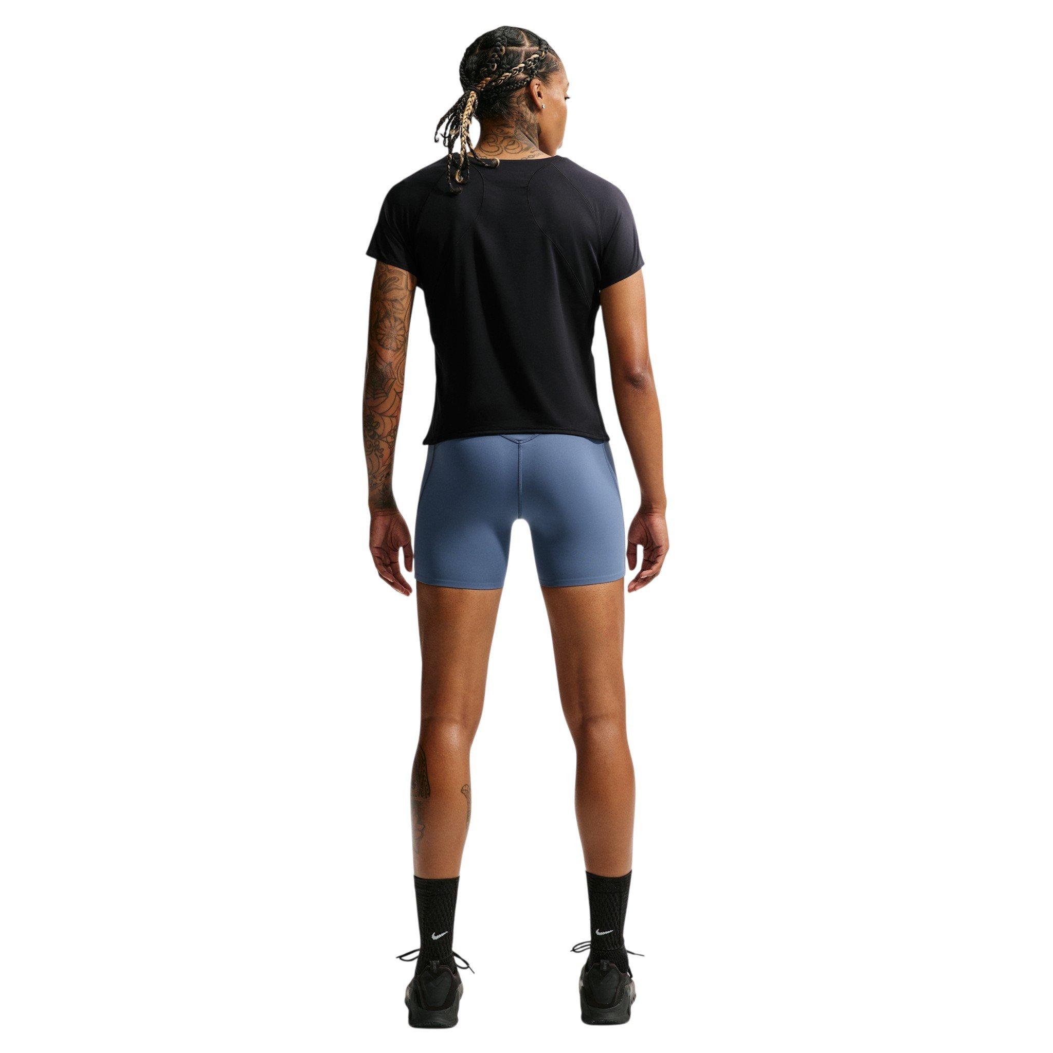 Nike Women's Universa Dri-FIT Short-Sleeve Top - Black - BLACK