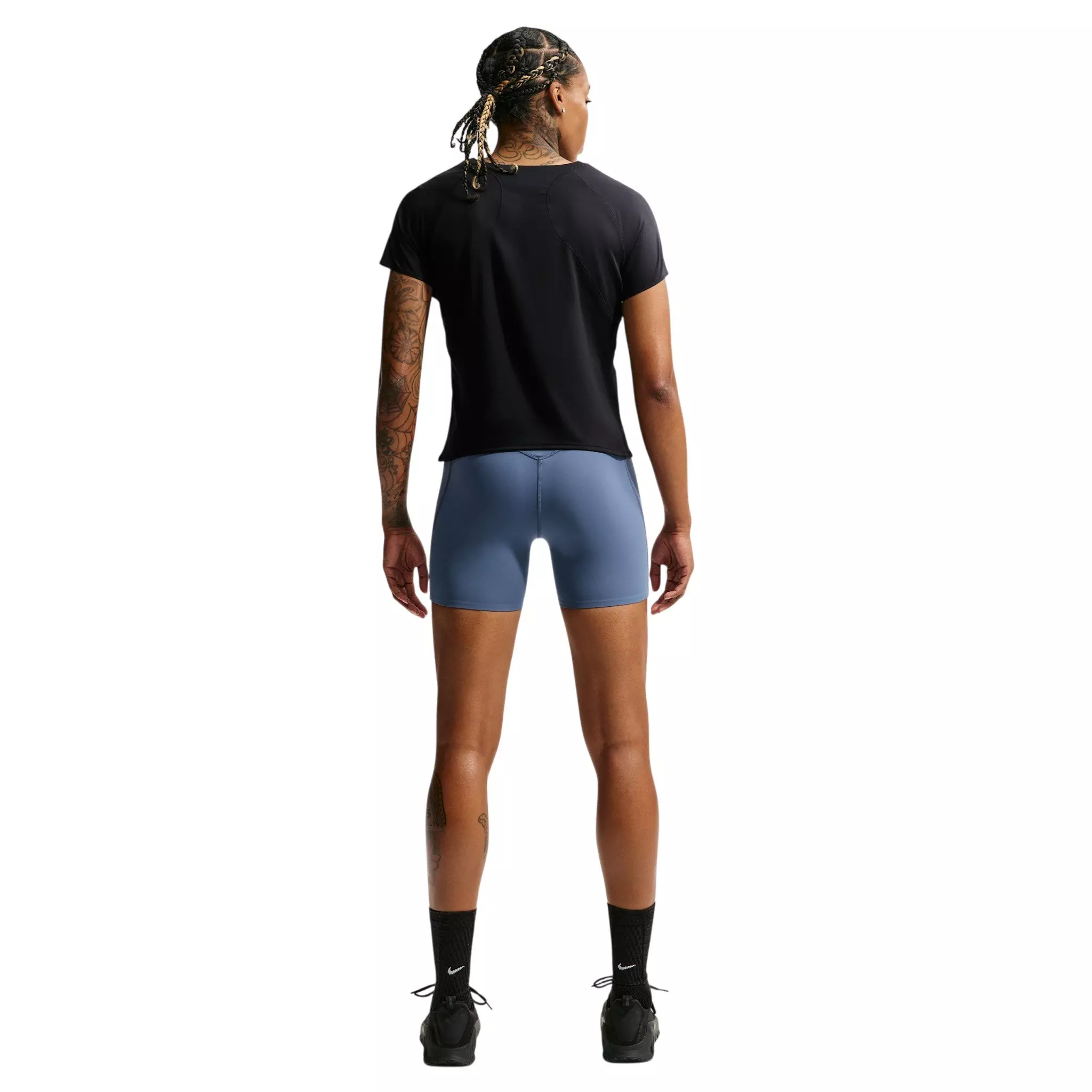 Nike Women's Universa Dri-FIT Short-Sleeve Top - Black - BLACK