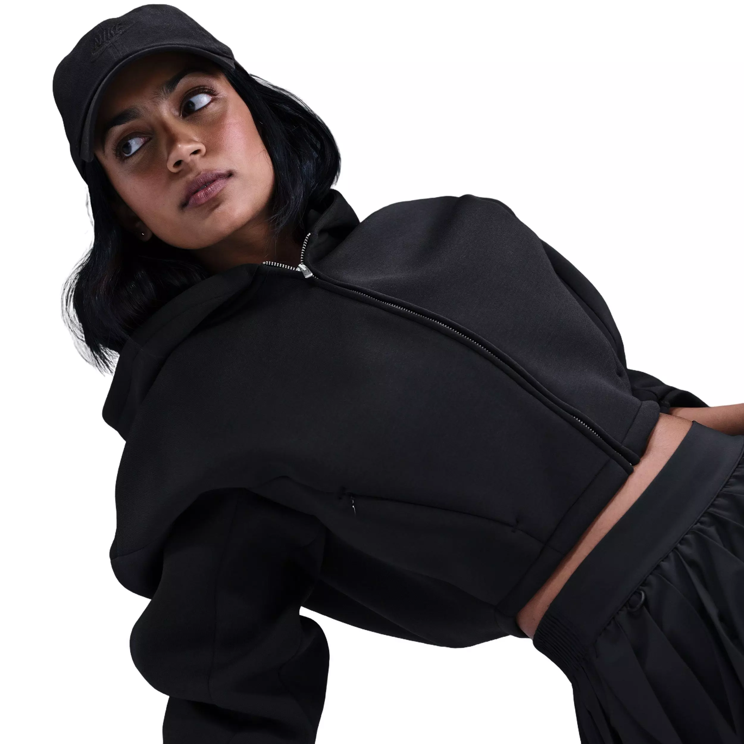 Nike Women's Sportswear Full-Zip Jacket - Black - BLACK