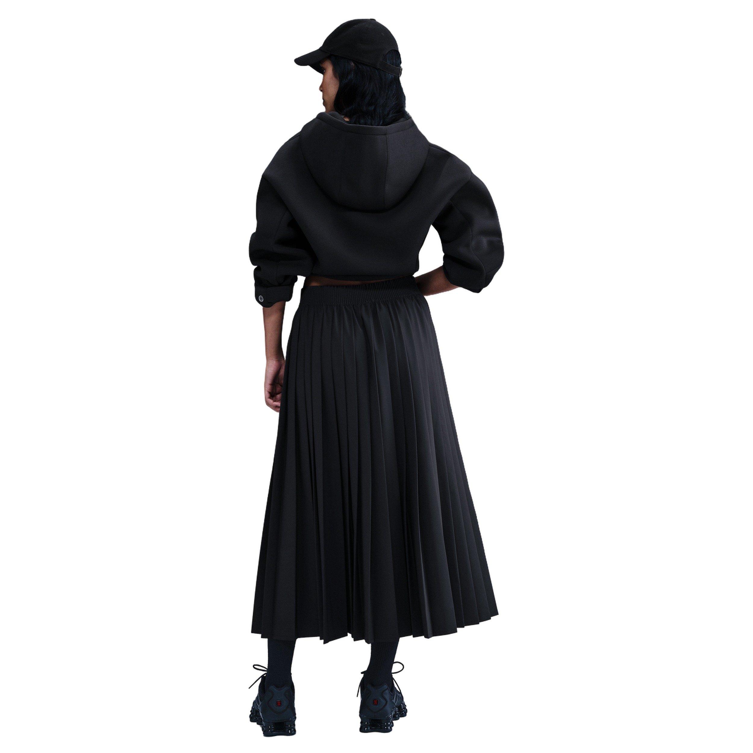 Nike Women's Sportswear Full-Zip Jacket -Black - BLACK Thumbnail View 5