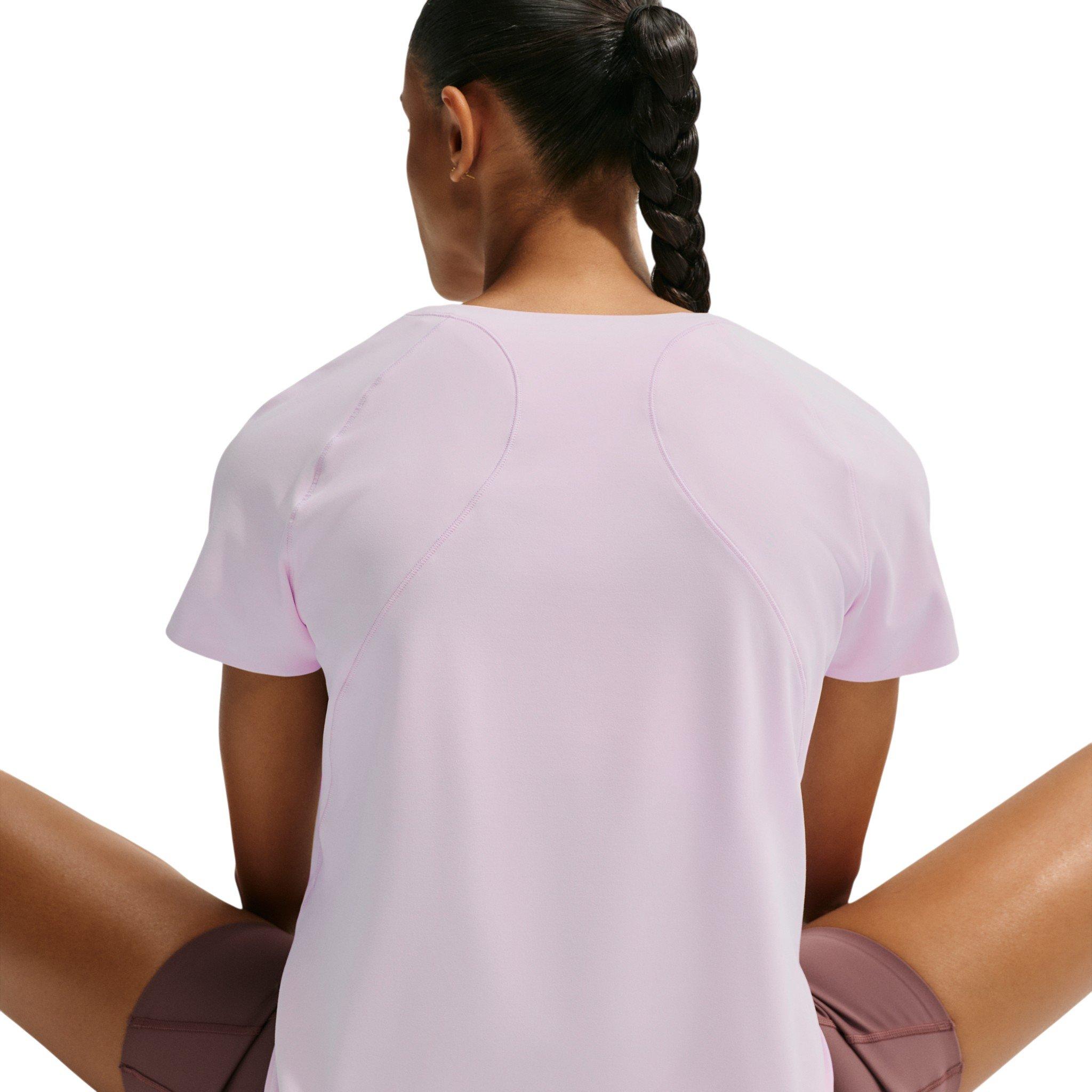Nike Women's Universa Dri-FIT Short-Sleeve Top - Bleached Lilac - BLEACHED LILAC 