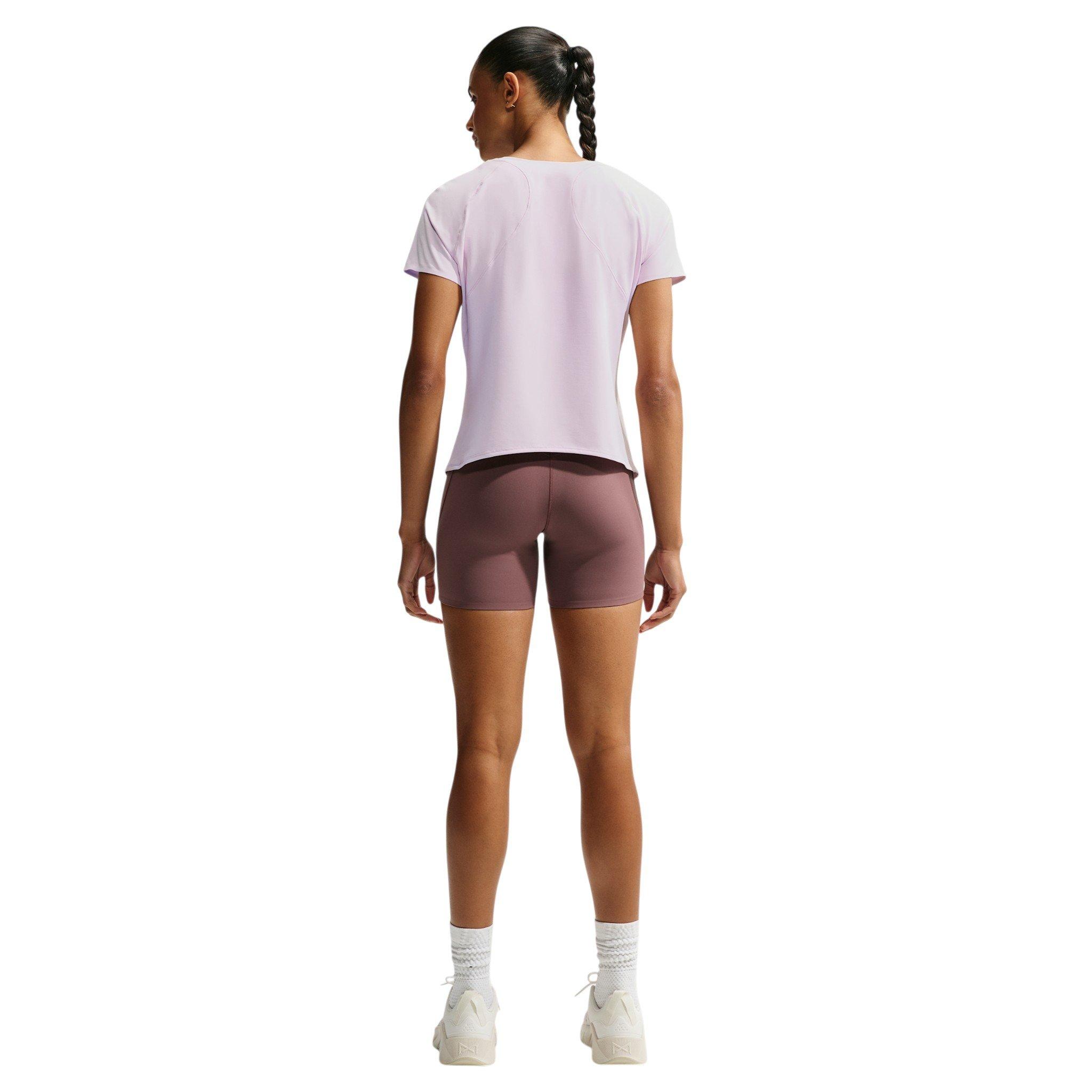 Nike Women's Universa Dri-FIT Short-Sleeve Top - Bleached Lilac - BLEACHED LILAC 