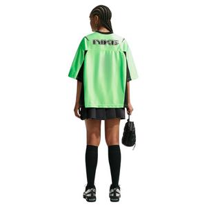 Nike Women's Sportswear Oversized Jersey - Green/Black - GREEN/BLACK