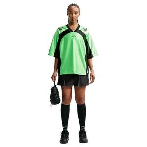 Nike Women's Sportswear Oversized Jersey - Green/Black - GREEN/BLACK