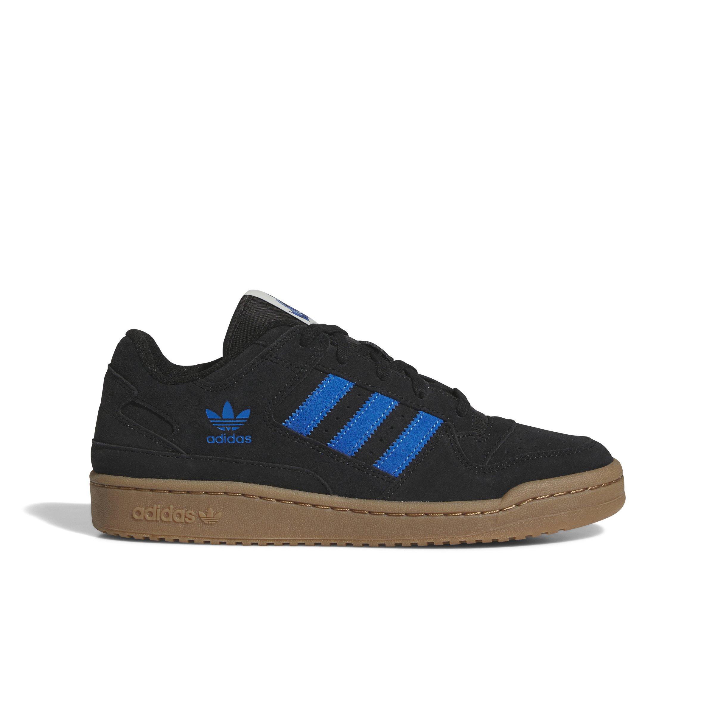 adidas Forum Low CL "Core Black/Bluebird/Gum M2" Men's Shoe - BLACK/BLUEBIRD/GUM Thumbnail View 1
