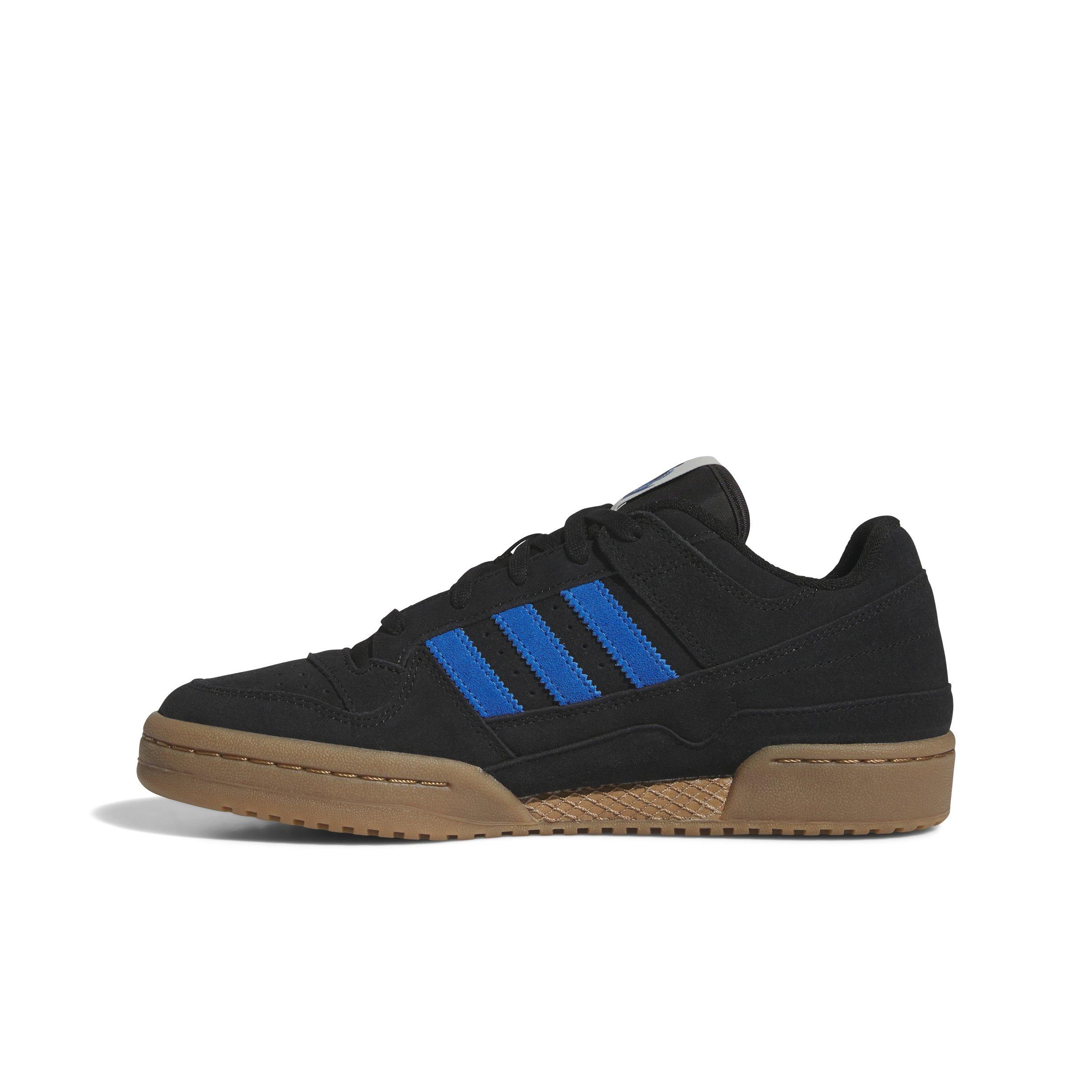 adidas Forum Low CL "Core Black/Bluebird/Gum M2" Men's Shoe - BLACK/BLUEBIRD/GUM Thumbnail View 2