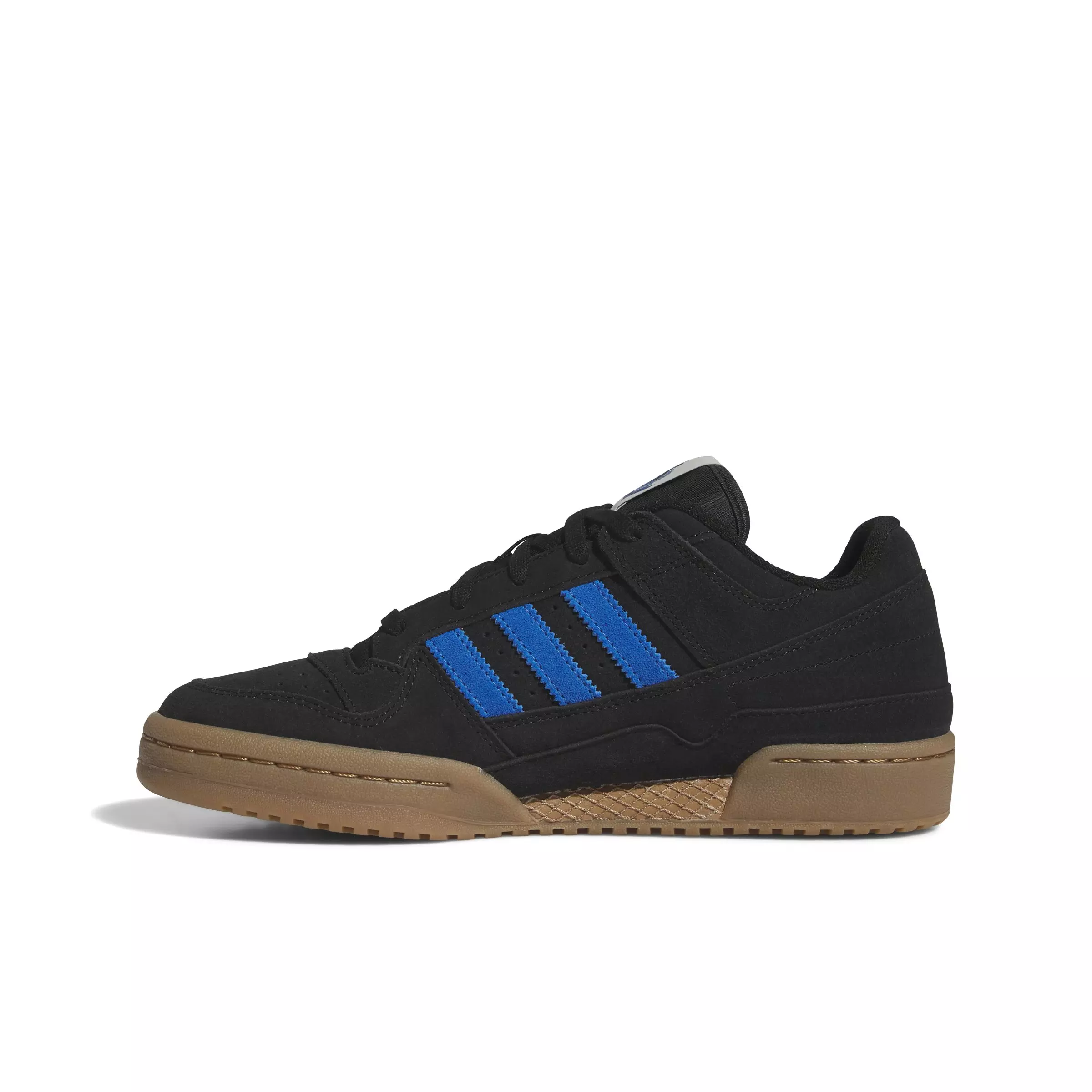adidas Forum Low CL "Core Black/Bluebird/Gum M2" Men's Shoe - BLACK/BLUEBIRD/GUM