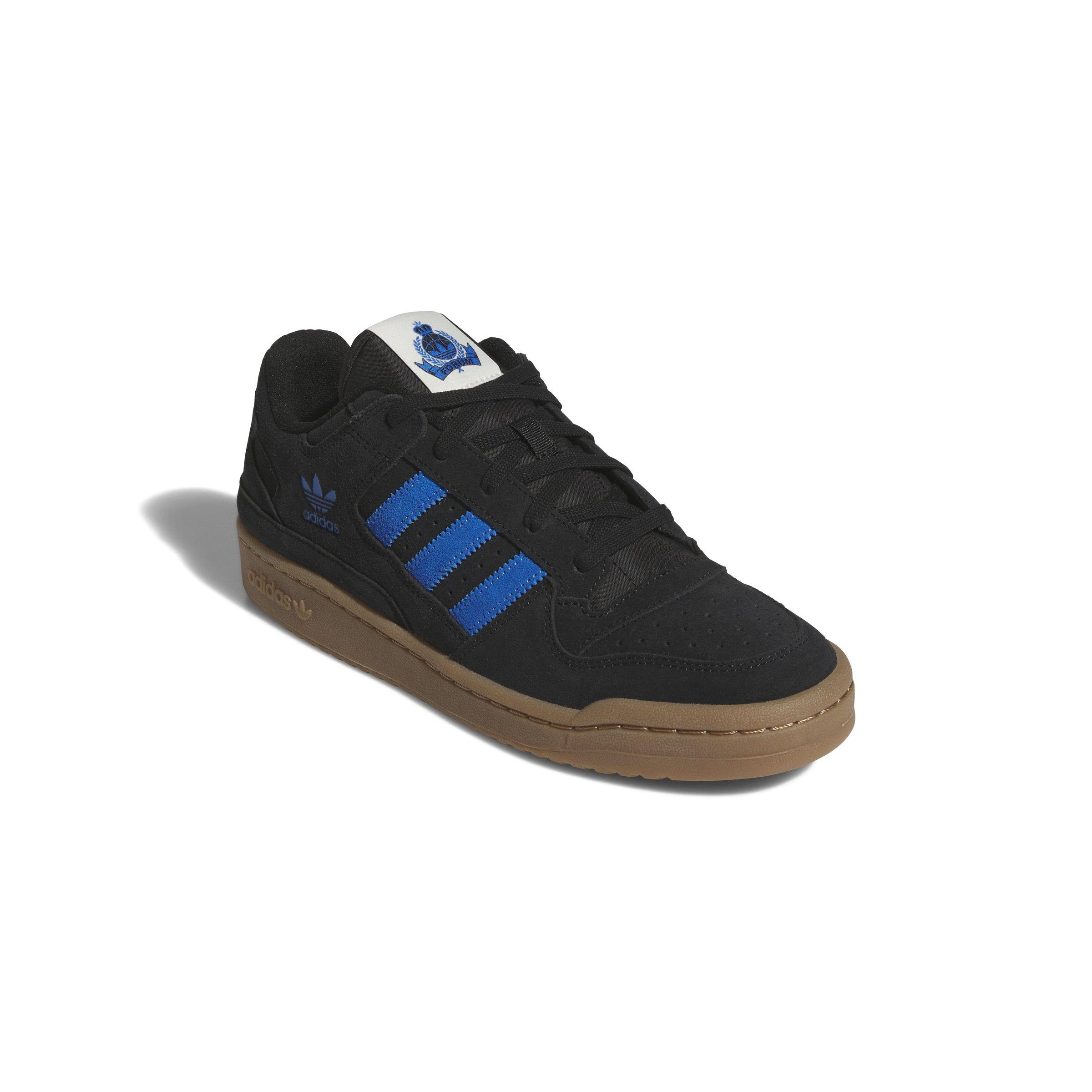 adidas Forum Low CL "Core Black/Bluebird/Gum M2" Men's Shoe - BLACK/BLUEBIRD/GUM Thumbnail View 3