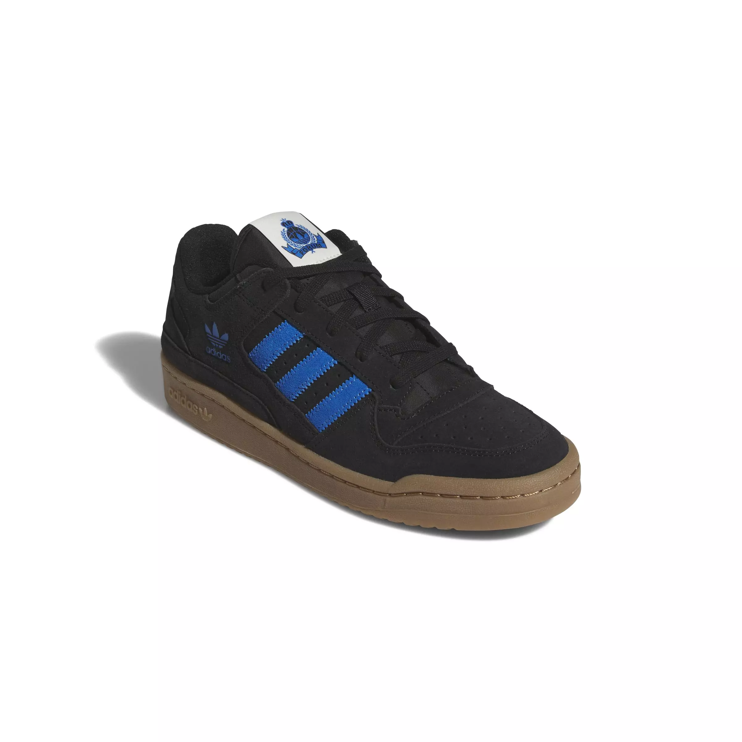 adidas Forum Low CL "Core Black/Bluebird/Gum M2" Men's Shoe - BLACK/BLUEBIRD/GUM