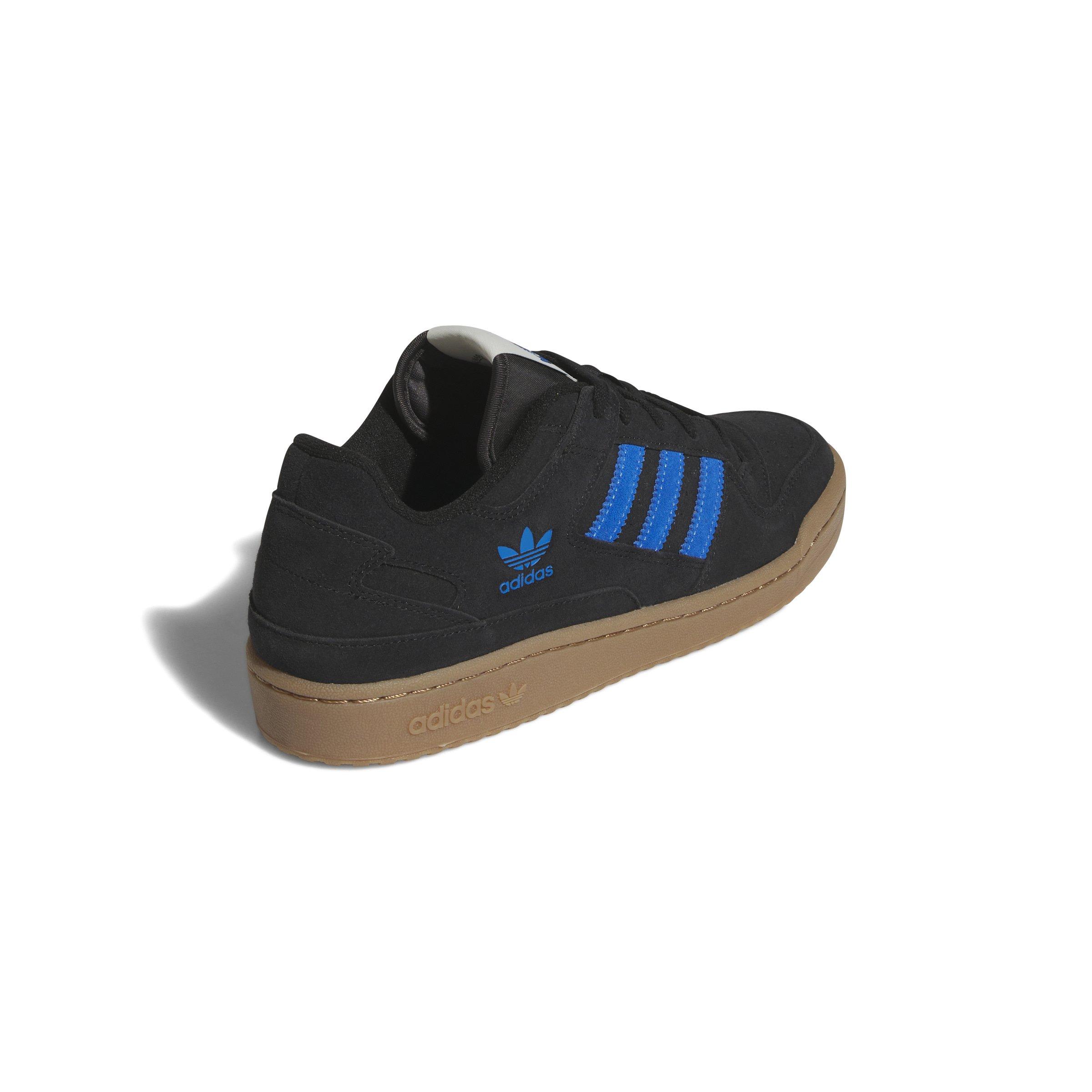 adidas Forum Low CL "Core Black/Bluebird/Gum M2" Men's Shoe - BLACK/BLUEBIRD/GUM Thumbnail View 4