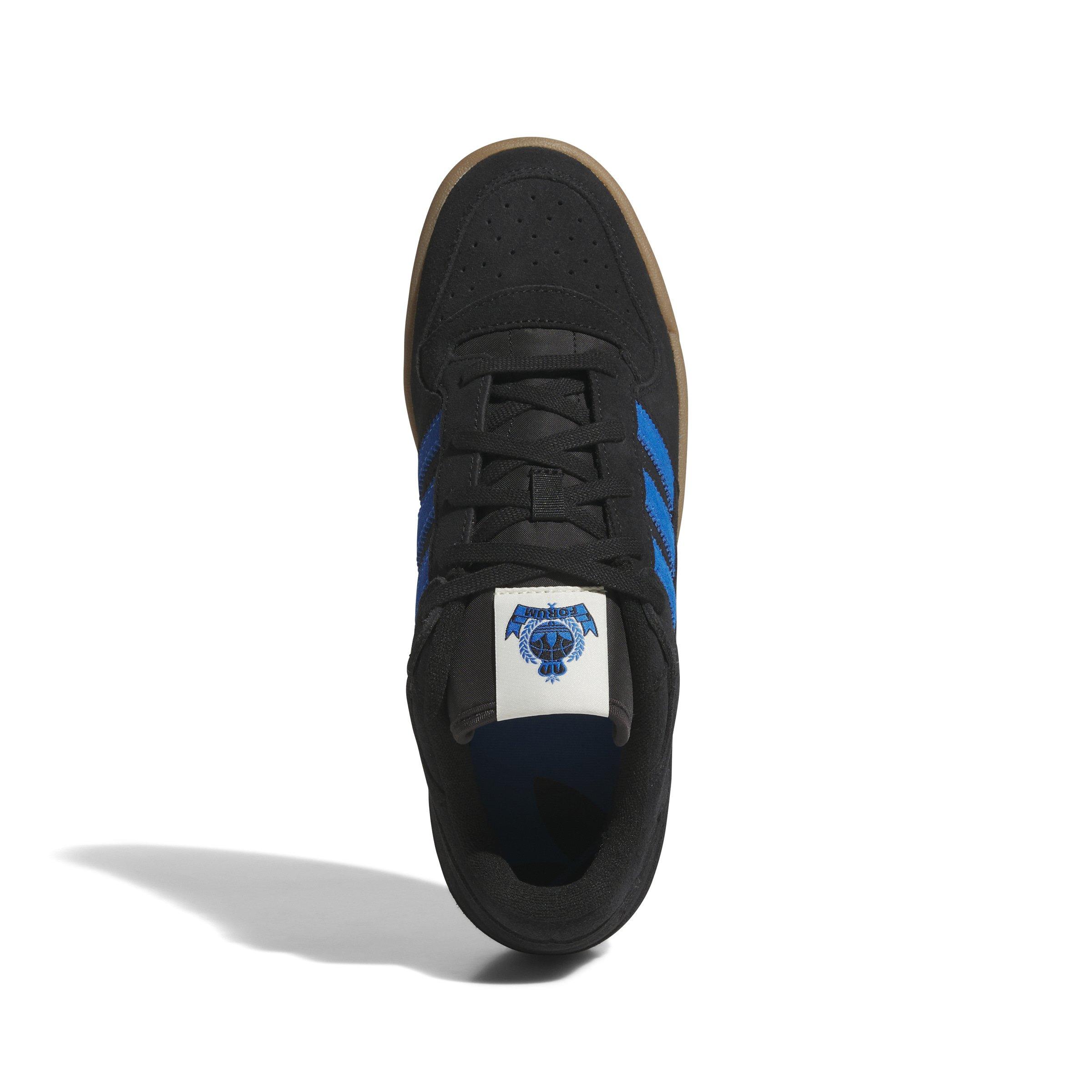 adidas Forum Low CL "Core Black/Bluebird/Gum M2" Men's Shoe - BLACK/BLUEBIRD/GUM Thumbnail View 5