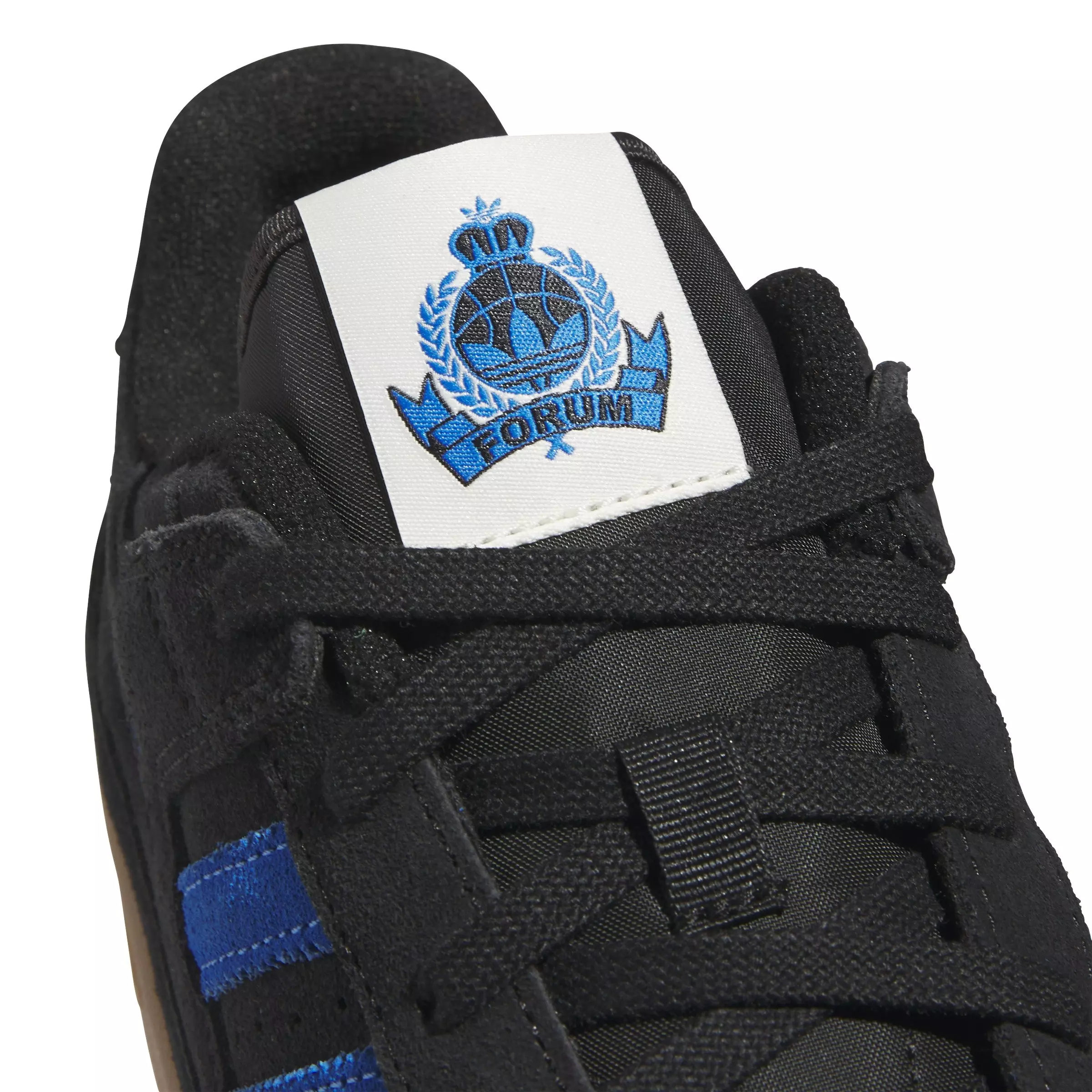 adidas Forum Low CL "Core Black/Bluebird/Gum M2" Men's Shoe - BLACK/BLUEBIRD/GUM