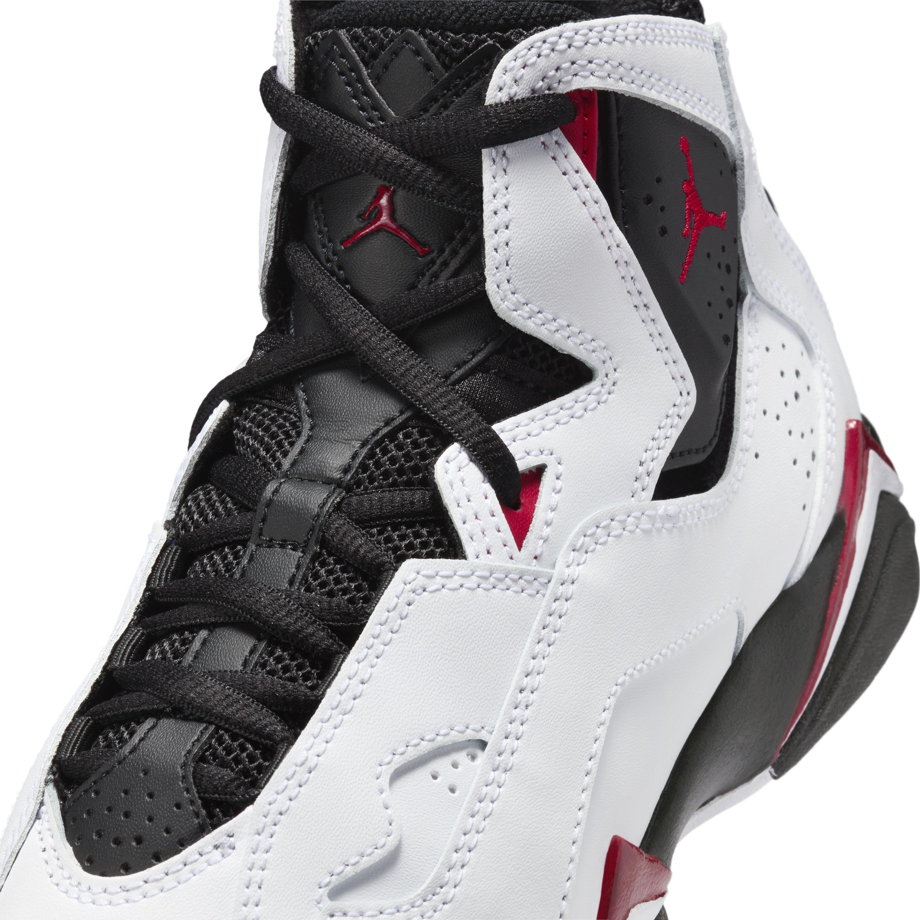 Jordan True Flight Grade School Boys' "White/Varsity Red/Black" Shoe