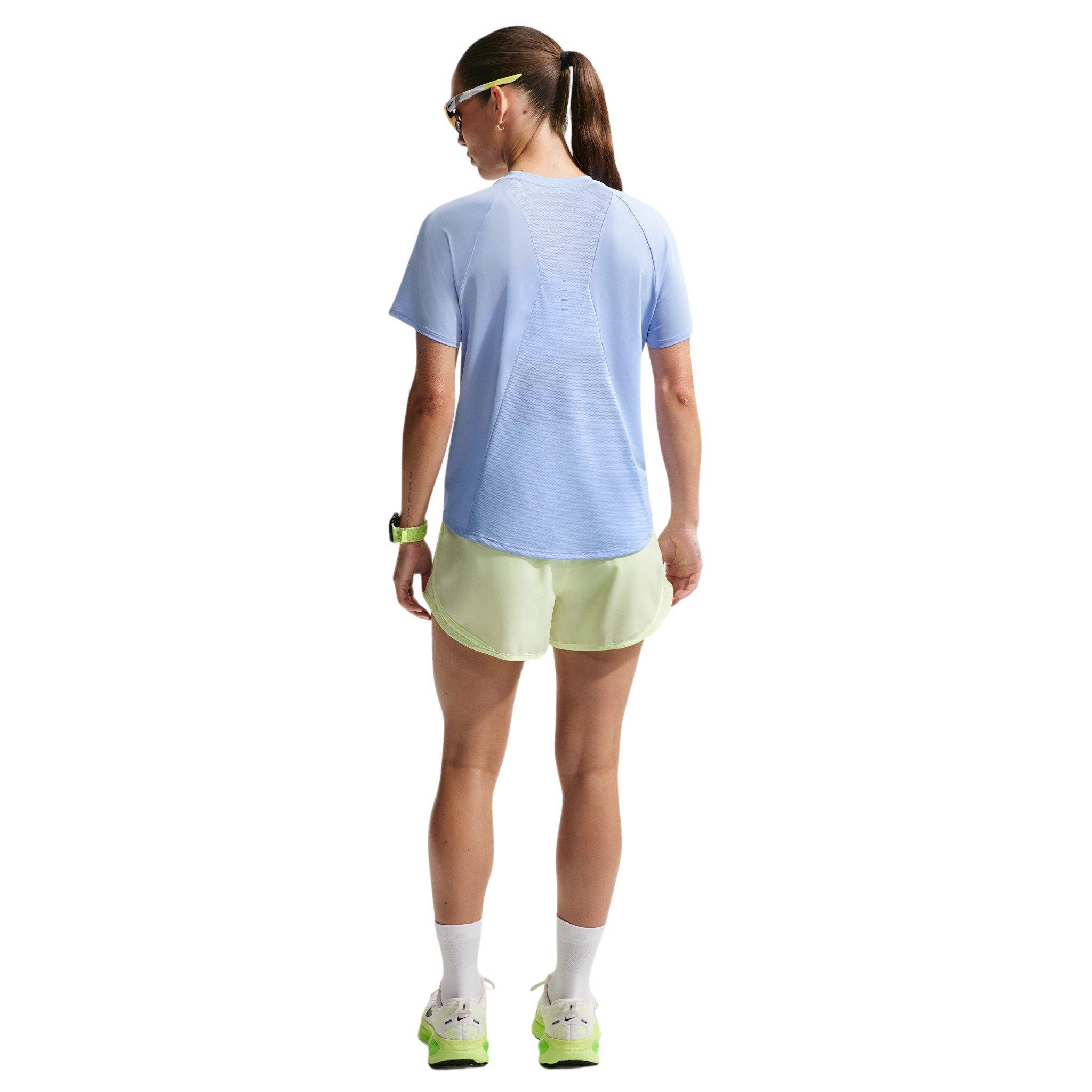 Nike Women's Swift Dri-FIT Short Sleeve Running Top - Blue - BLUE Thumbnail View 5