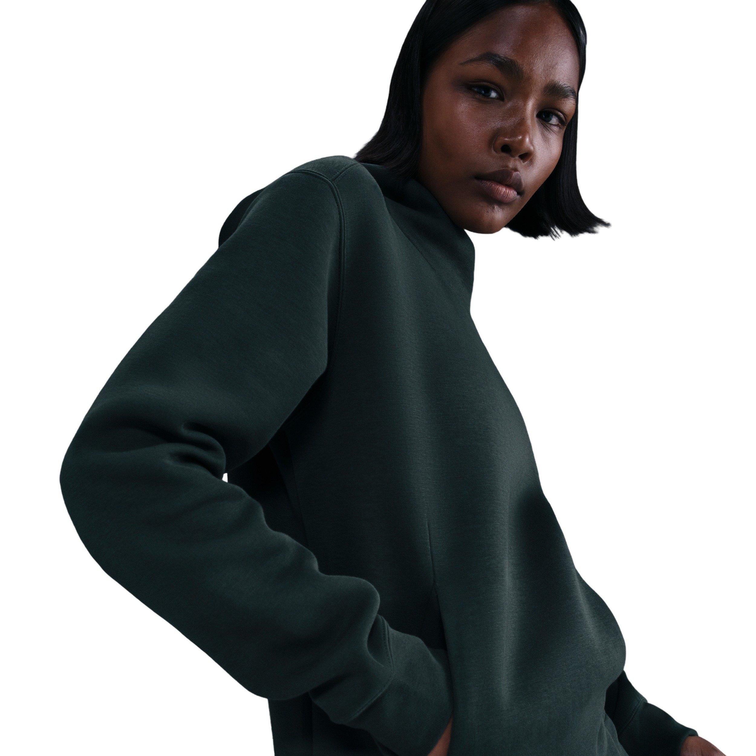 Nike Women's Sportswear Tech Fleece Hoodie - Seaweed Green - SEAWEED GREEN Thumbnail View 3