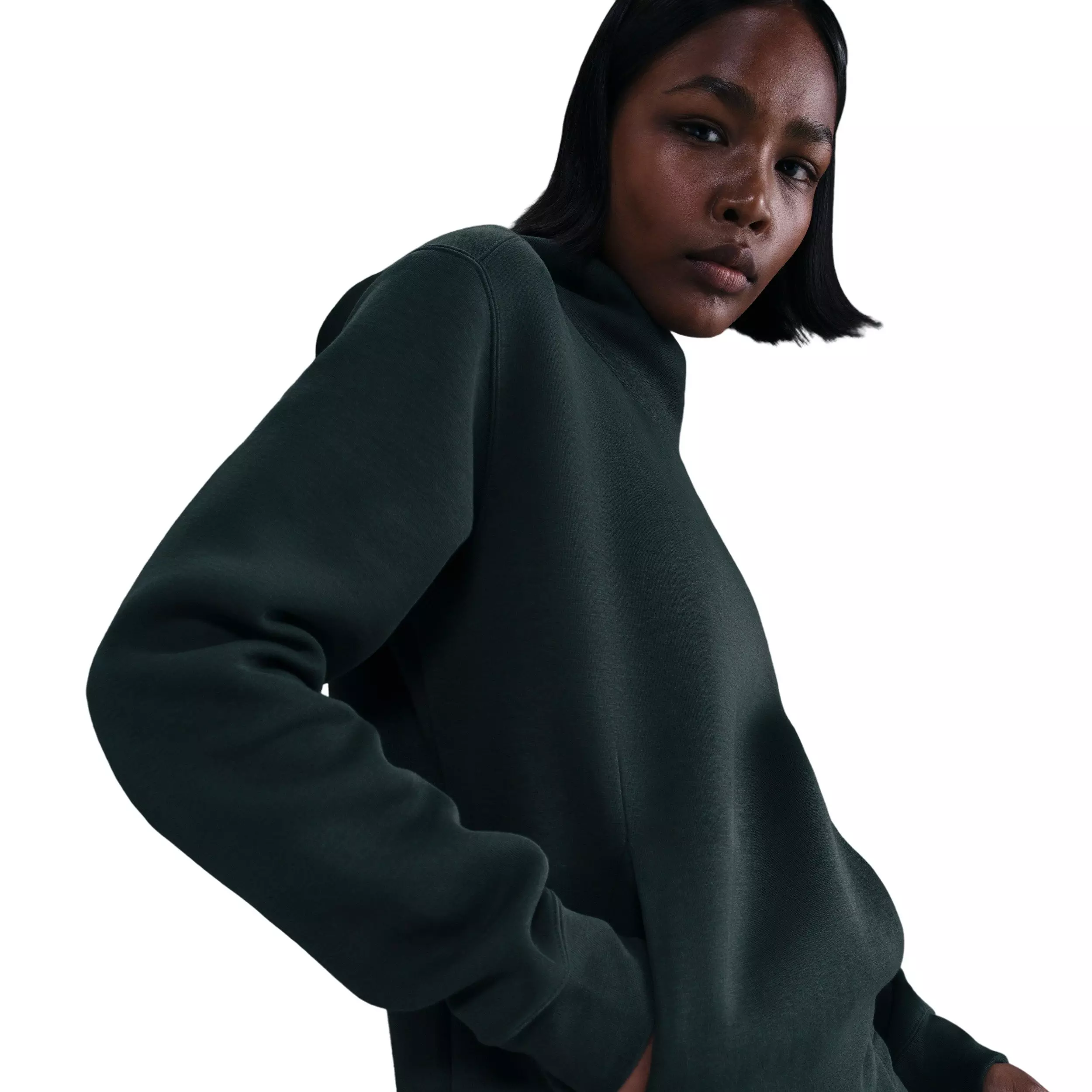 Nike Women's Sportswear Tech Fleece Hoodie -Seaweed Green - SEAWEED GREEN