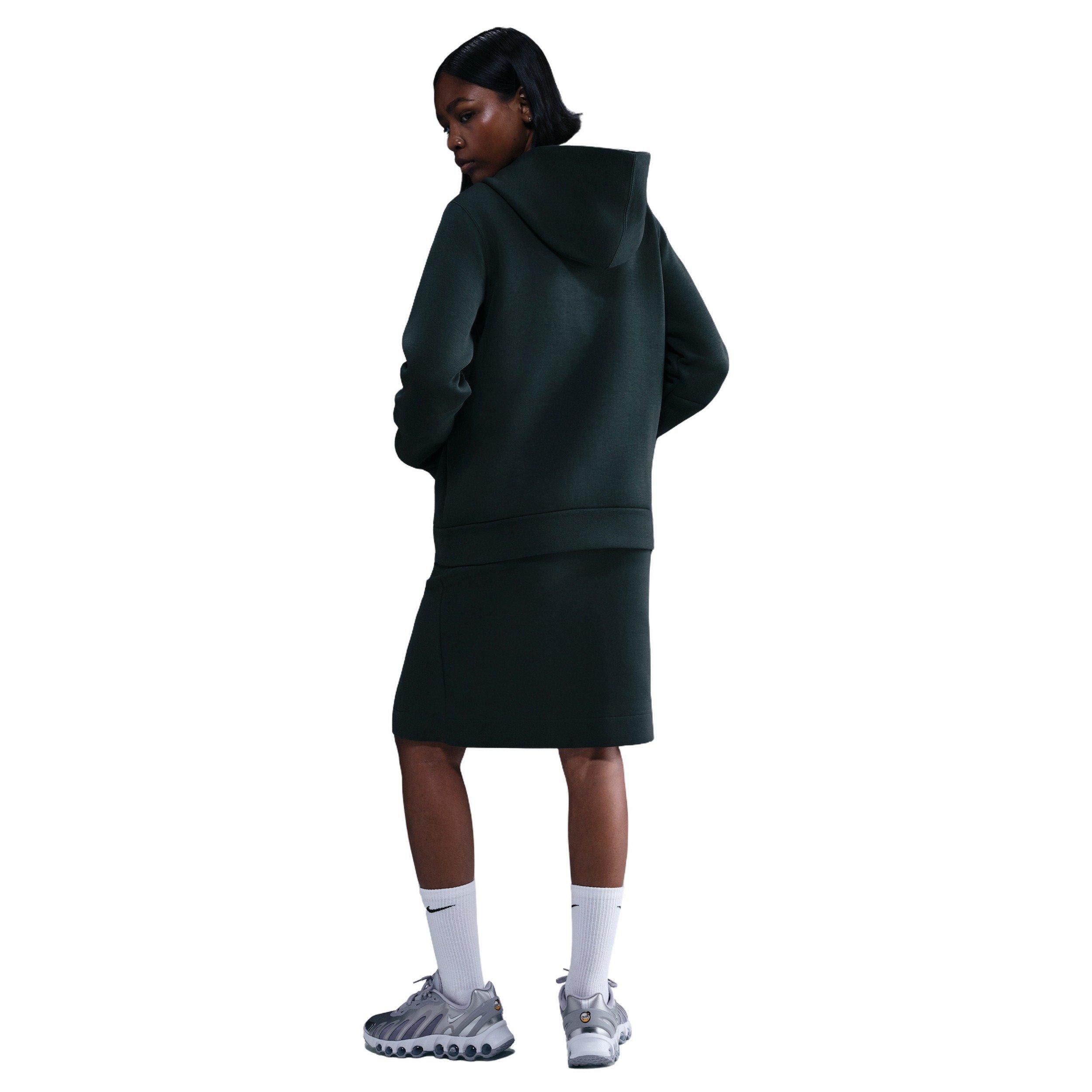Nike Women's Sportswear Tech Fleece Hoodie - Seaweed Green - SEAWEED GREEN Thumbnail View 5
