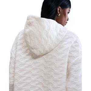 Nike Women's Sportswear Phoenix Fleece Loose Jacquard Pullover Hoodie -White