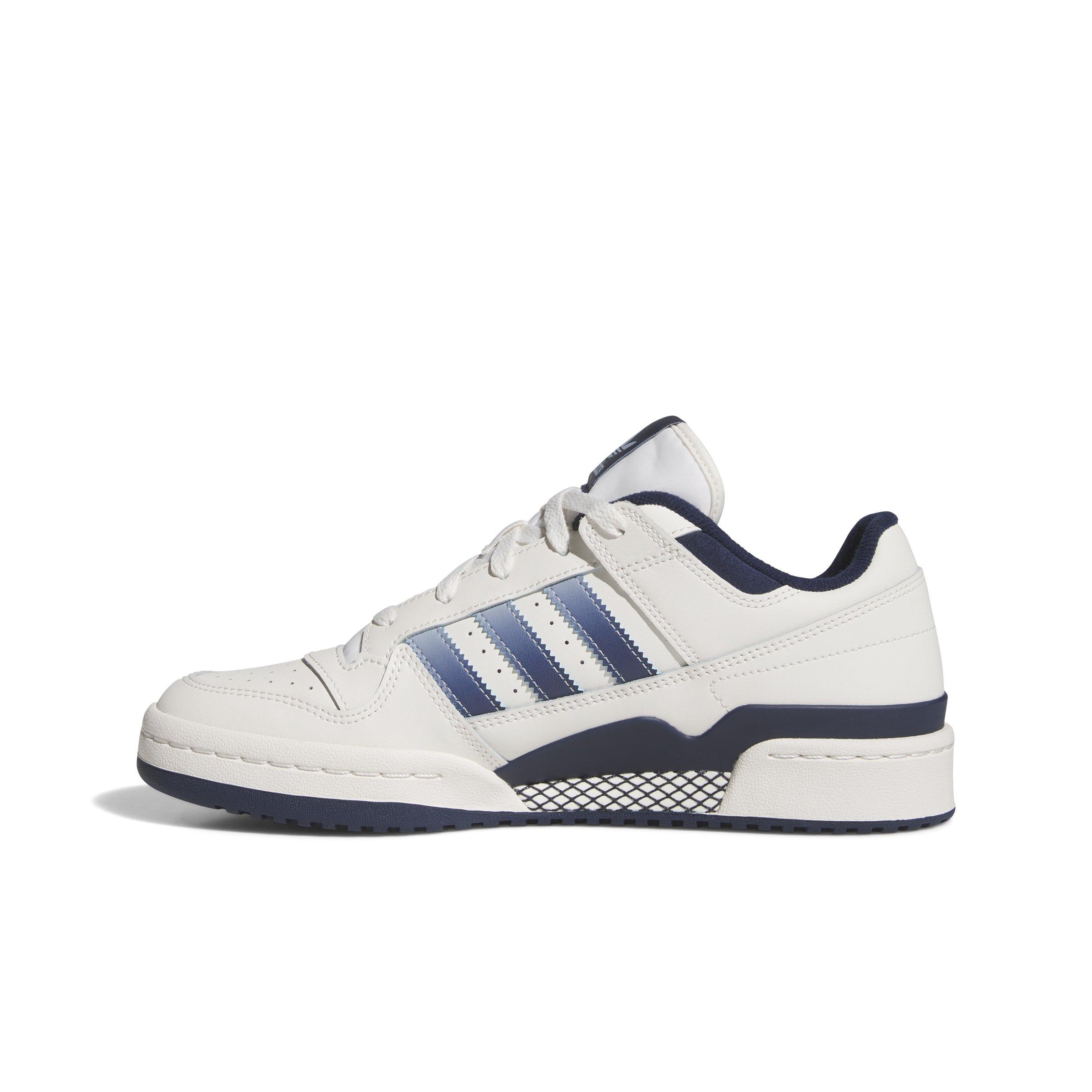 adidas Forum Low CL "Cloud White/Night Indigo/Wonder Blue" Men's Shoe - WHITE/INDIGO/BLUE Thumbnail View 2
