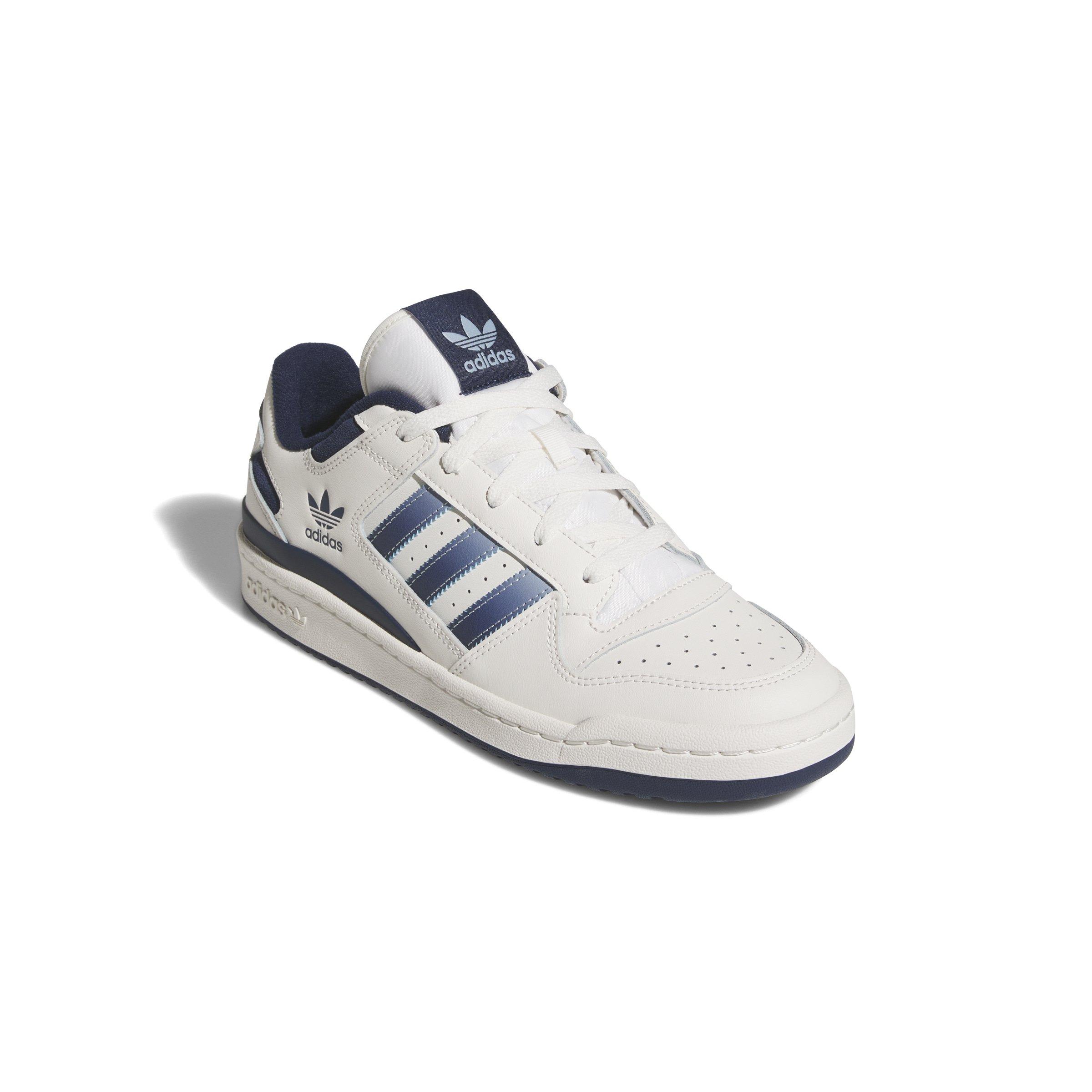 adidas Forum Low CL "Cloud White/Night Indigo/Wonder Blue" Men's Shoe - WHITE/INDIGO/BLUE Thumbnail View 3