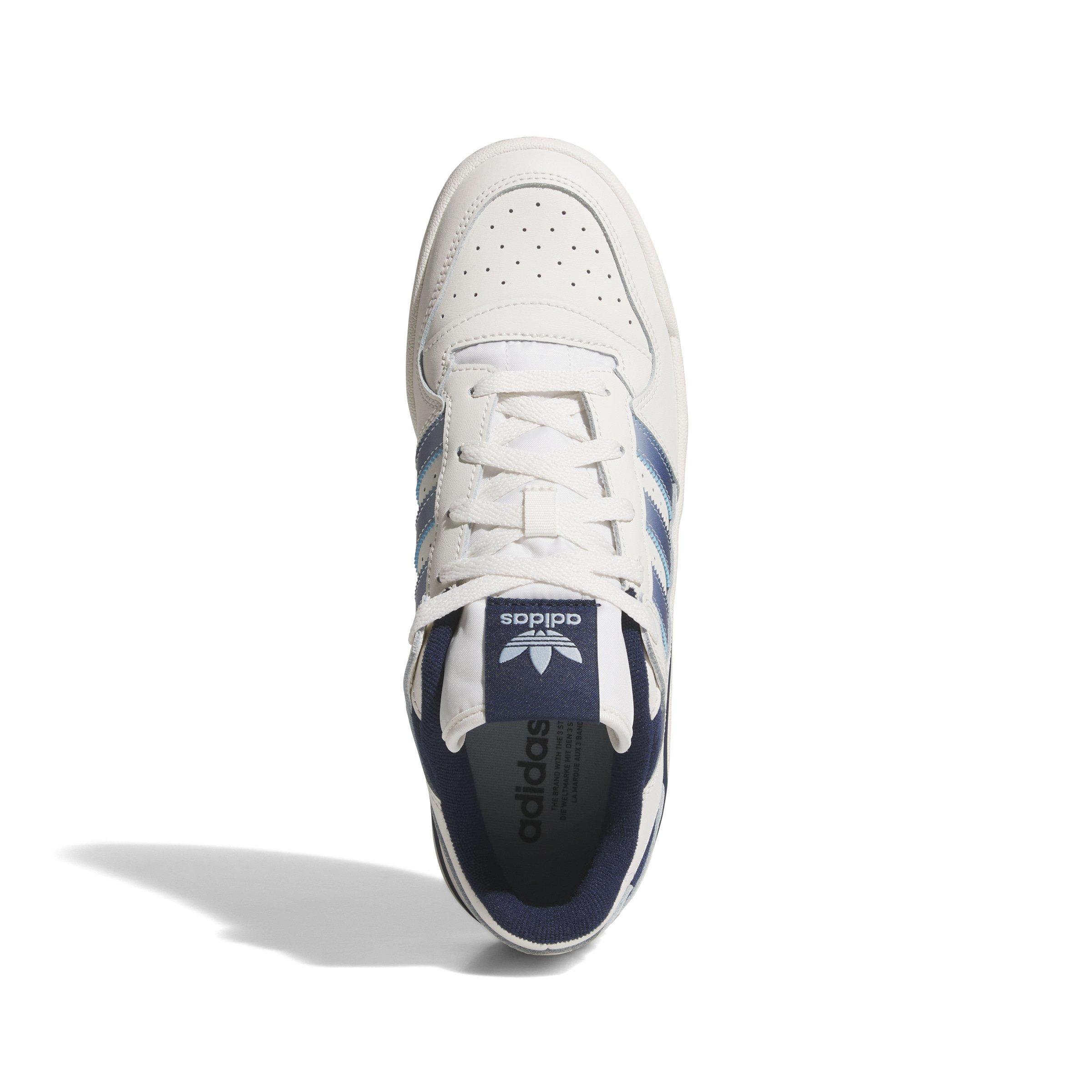 adidas Forum Low CL "Cloud White/Night Indigo/Wonder Blue" Men's Shoe - WHITE/INDIGO/BLUE Thumbnail View 5
