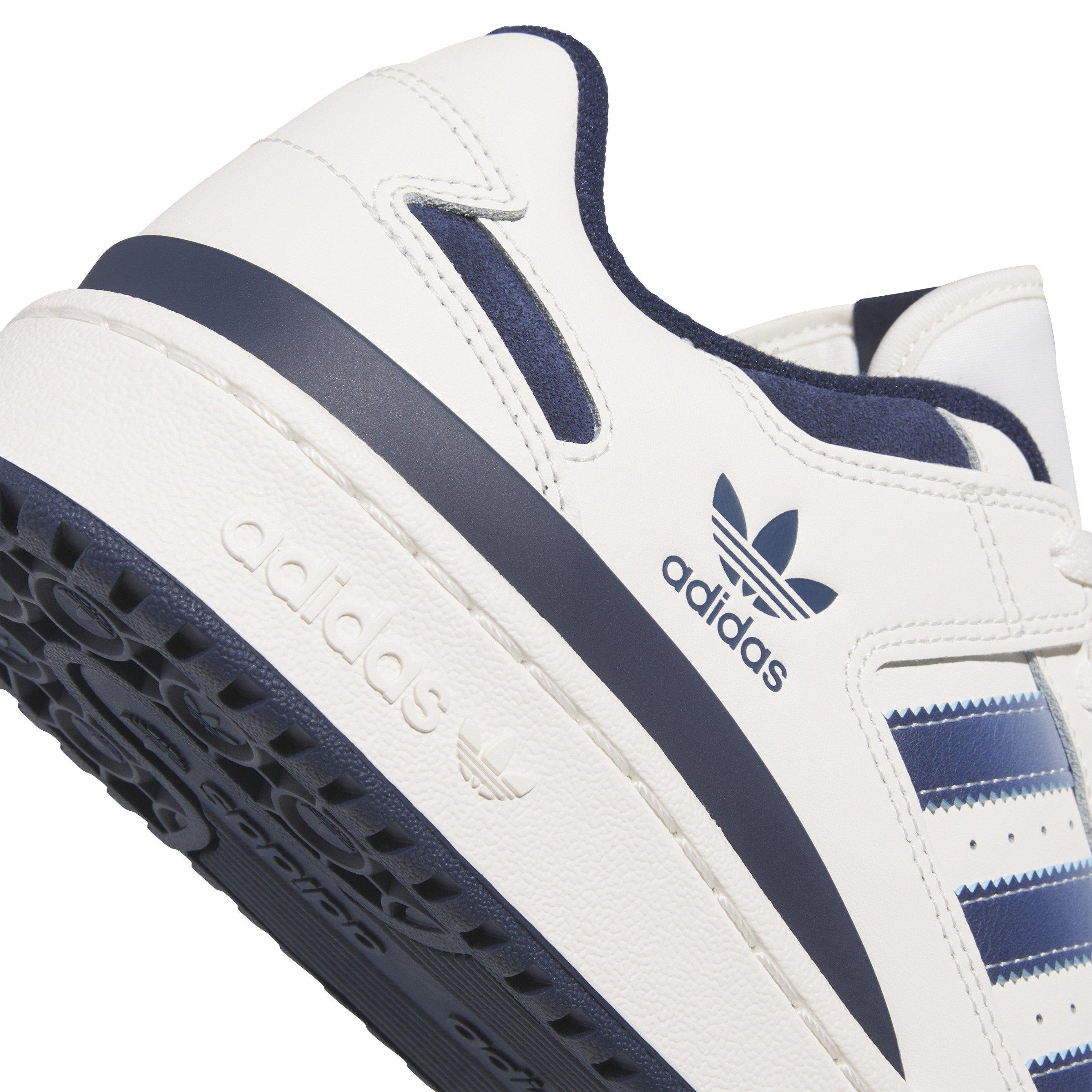 adidas Forum Low CL "Cloud White/Night Indigo/Wonder Blue" Men's Shoe - WHITE/INDIGO/BLUE Thumbnail View 7